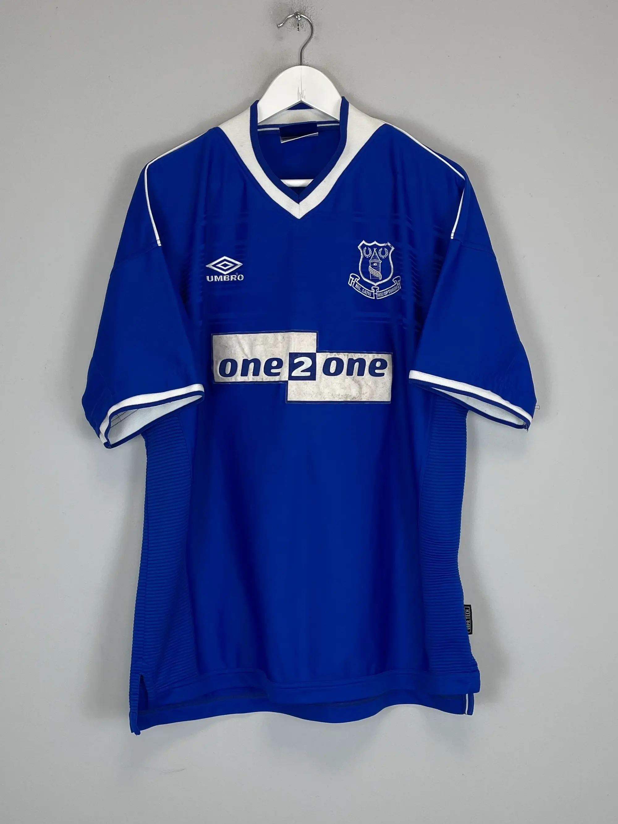 CULT KITS - 1999/00 EVERTON HOME SHIRT (XXL) UMBRO
