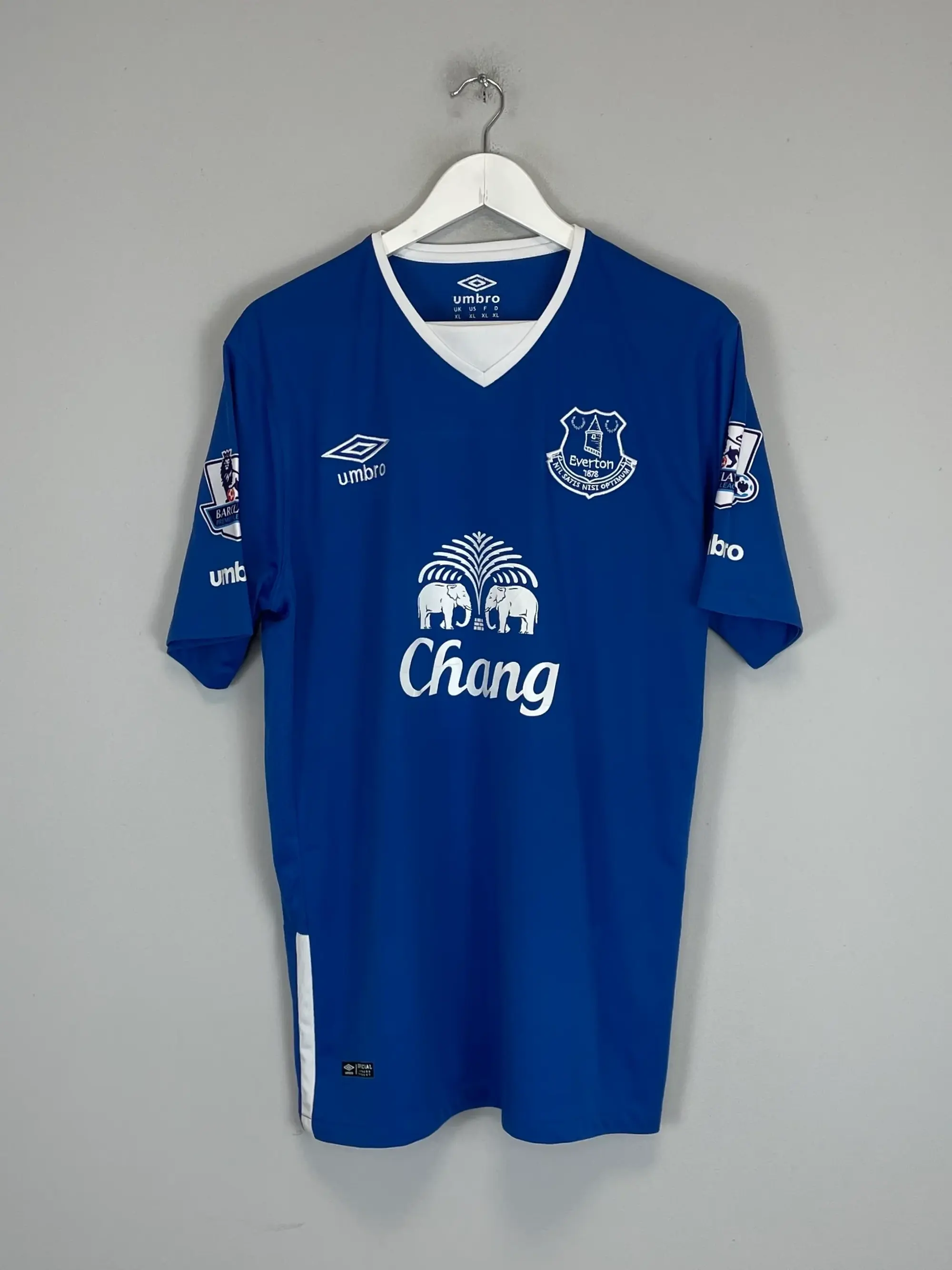 CULT KITS - 2015/16 EVERTON MIRALLAS #11 HOME SHIRT (XL) UMBRO