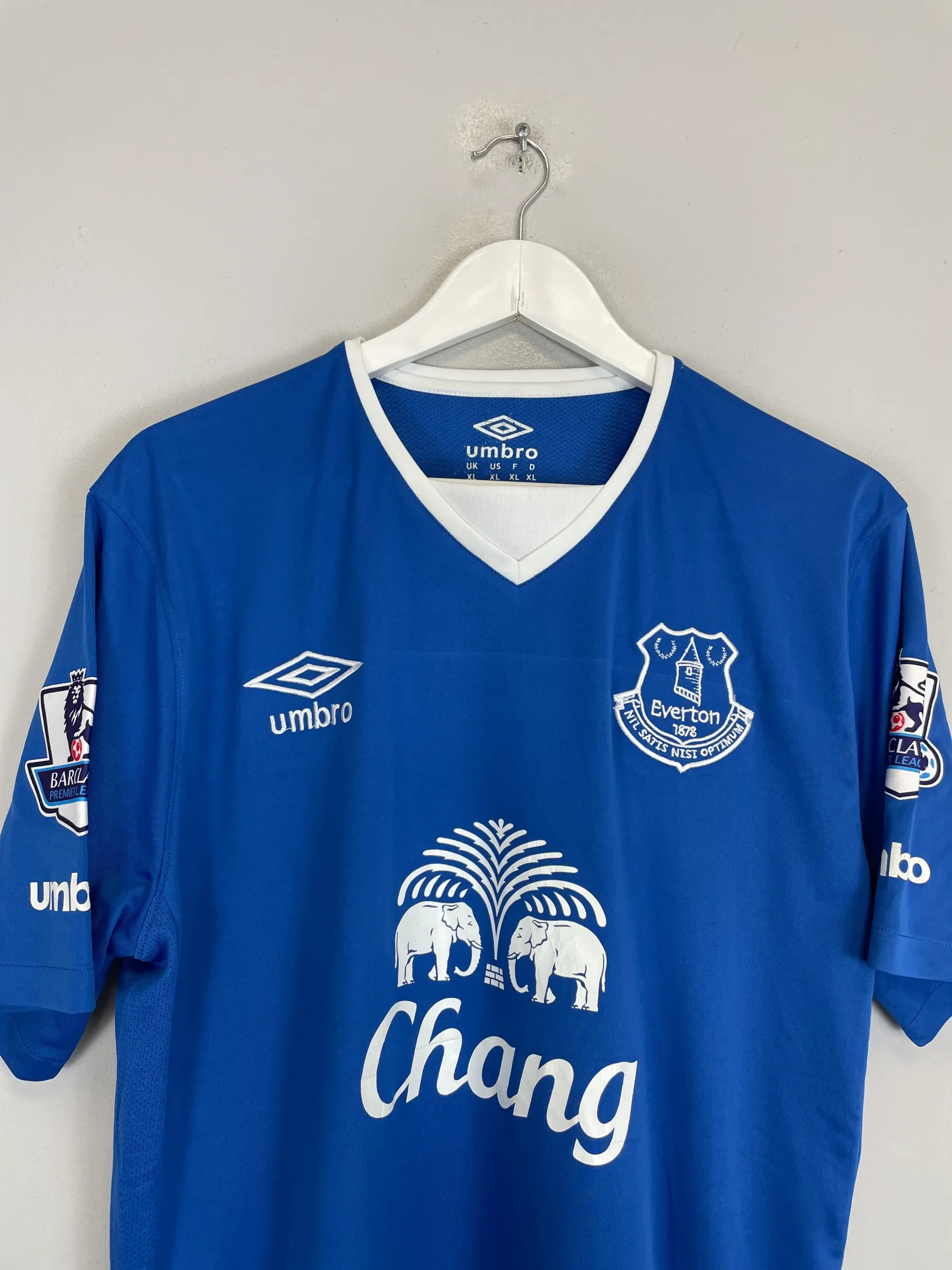 CULT KITS - 2015/16 EVERTON MIRALLAS #11 HOME SHIRT (XL) UMBRO