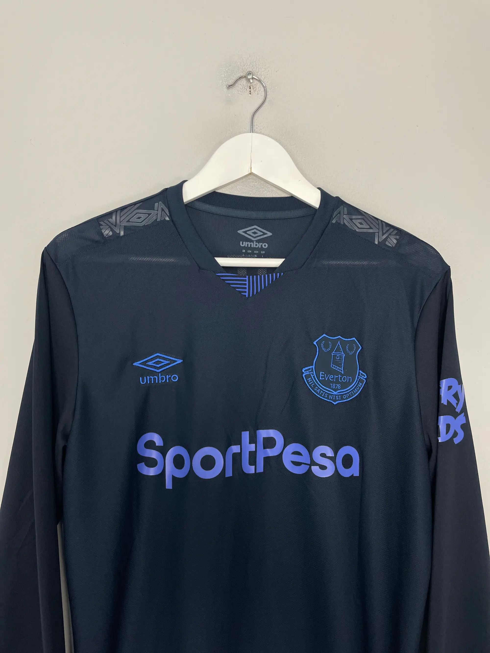 CULT KITS - 2019/20 EVERTON CALVERT LEWIN #9 L/S THIRD SHIRT (L) UMBRO