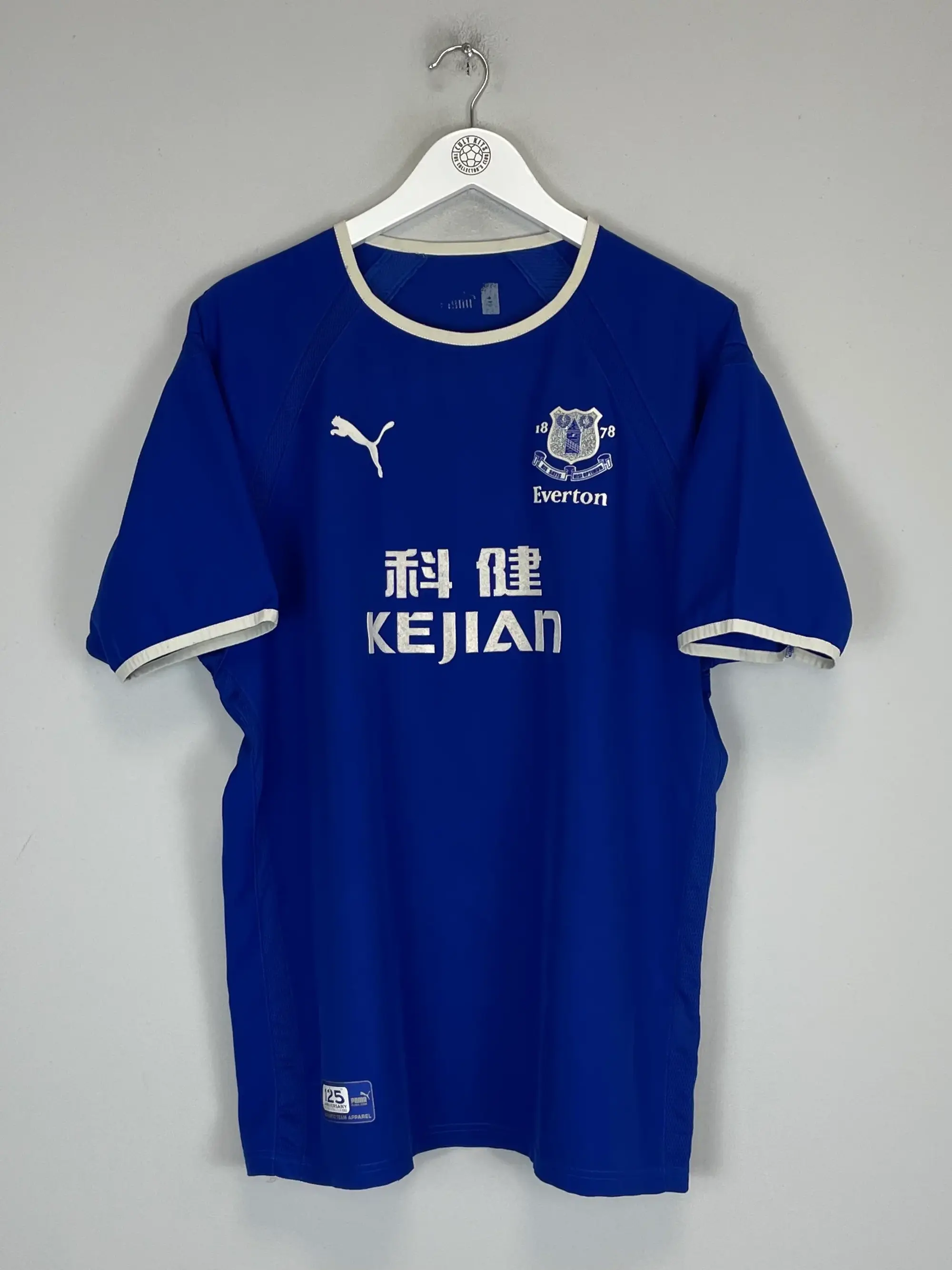 CULT KITS - 2003/04 EVERTON RADZINSKI #8 HOME SHIRT (L) PUMA