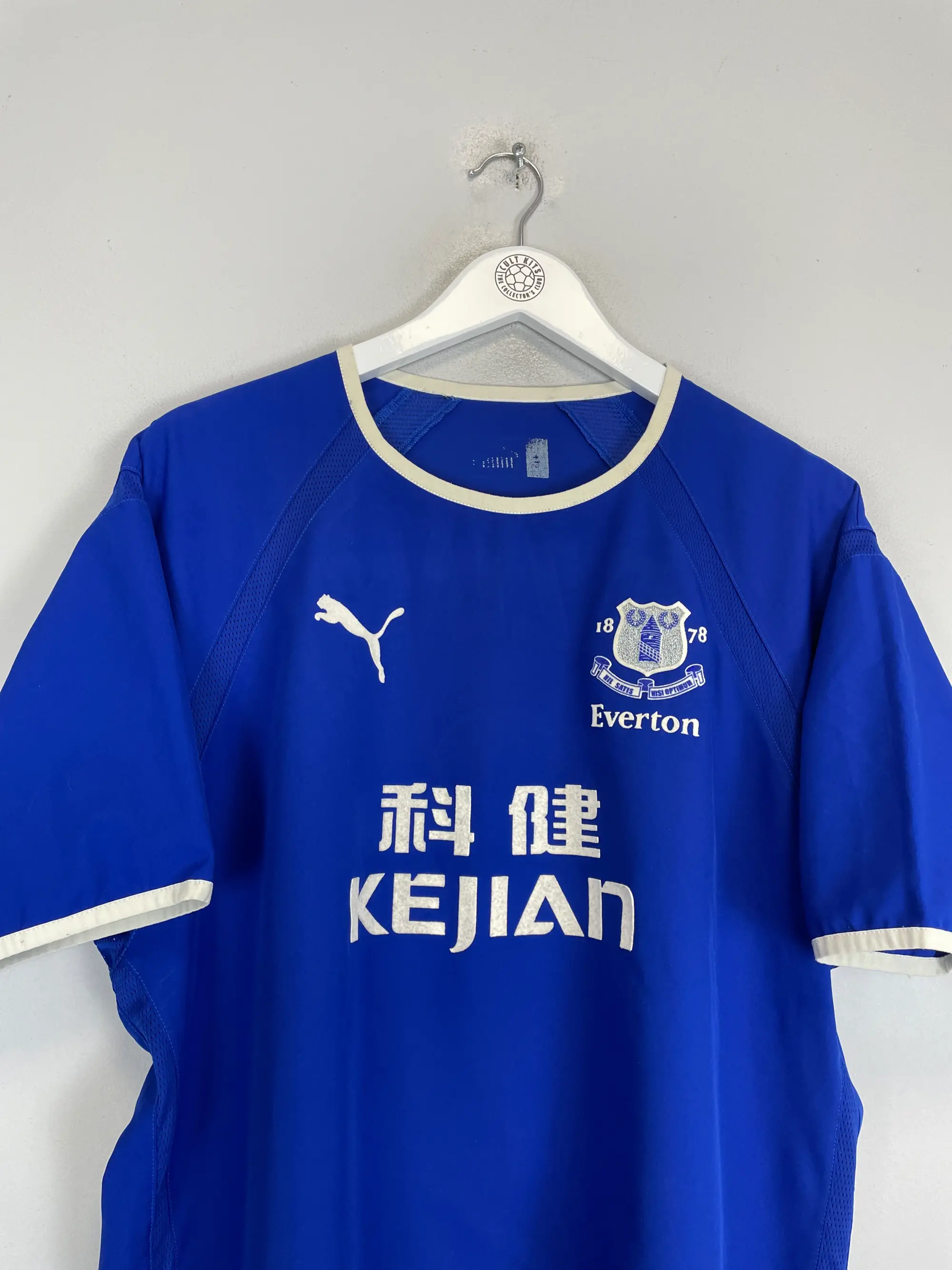 CULT KITS - 2003/04 EVERTON RADZINSKI #8 HOME SHIRT (L) PUMA