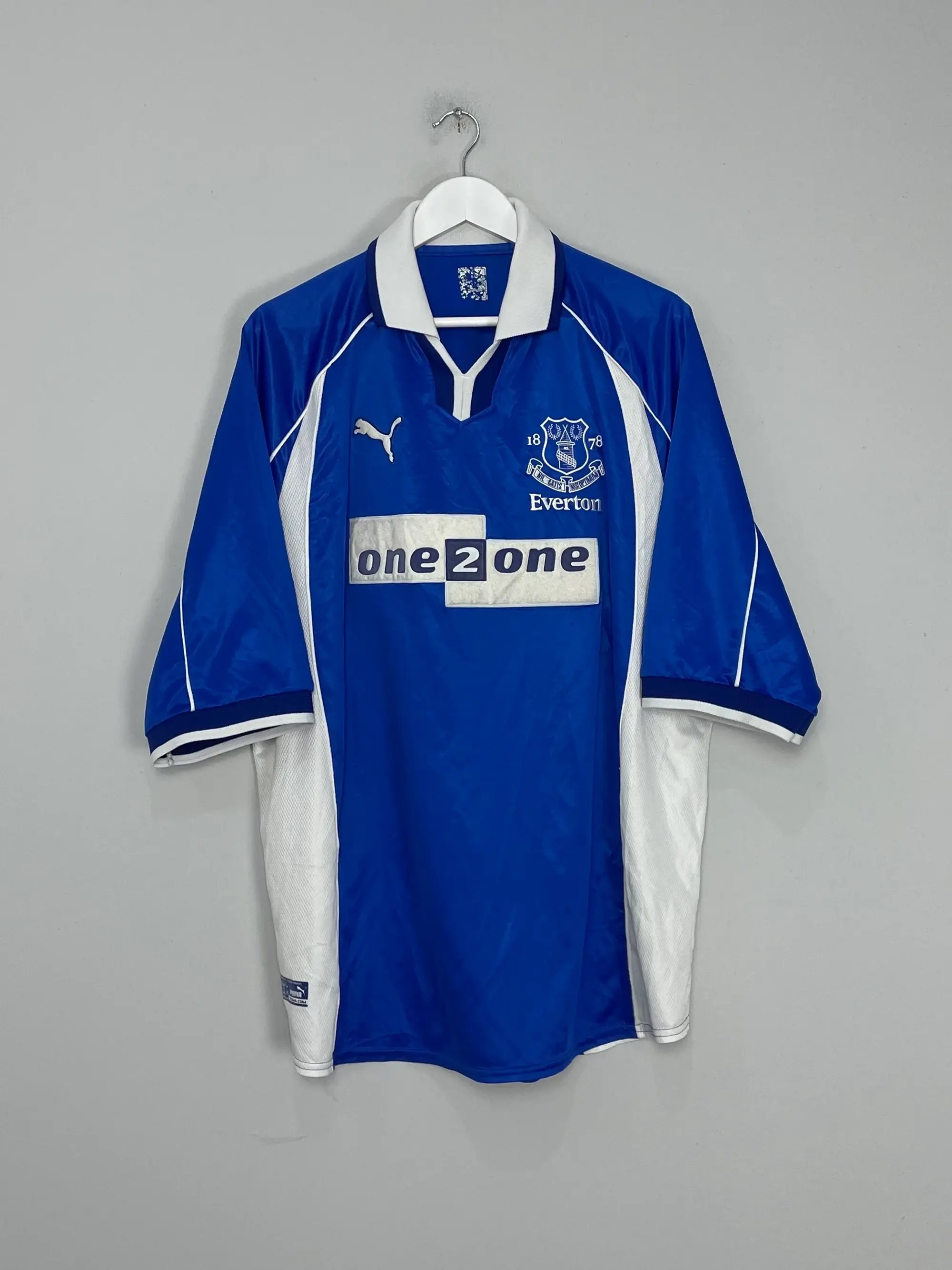 CULT KITS - 2000/02 EVERTON HOME SHIRT (XL) PUMA