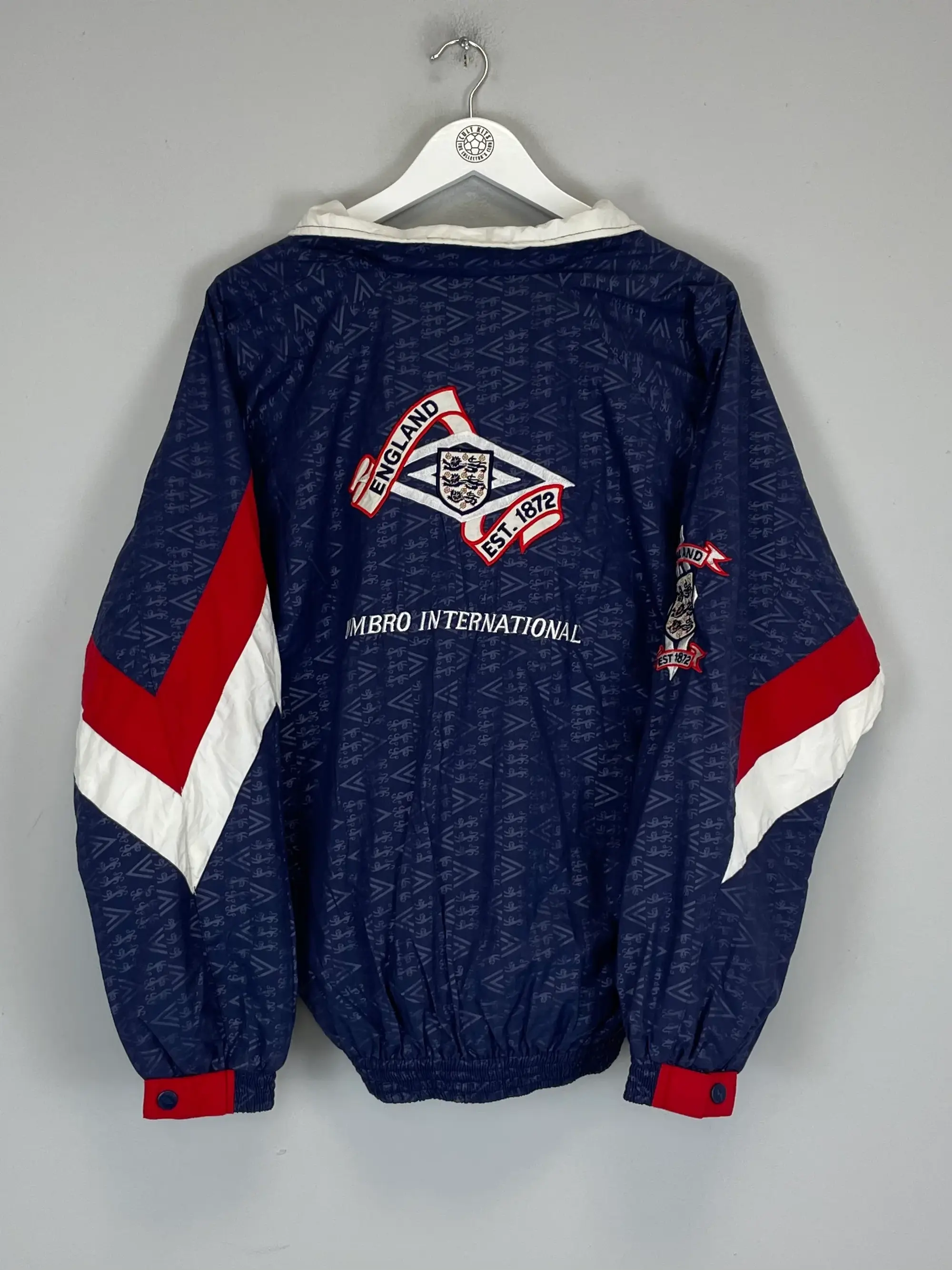 CULT KITS - 1990/92 ENGLAND TRACK JACKET (M) UMBRO
