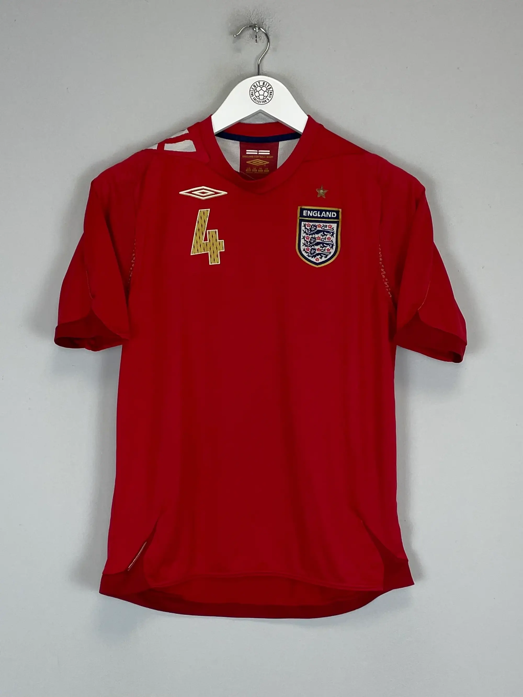 CULT KITS - 2006/08 ENGLAND GERRARD #4 AWAY SHIRT (XL.KIDS) UMBRO