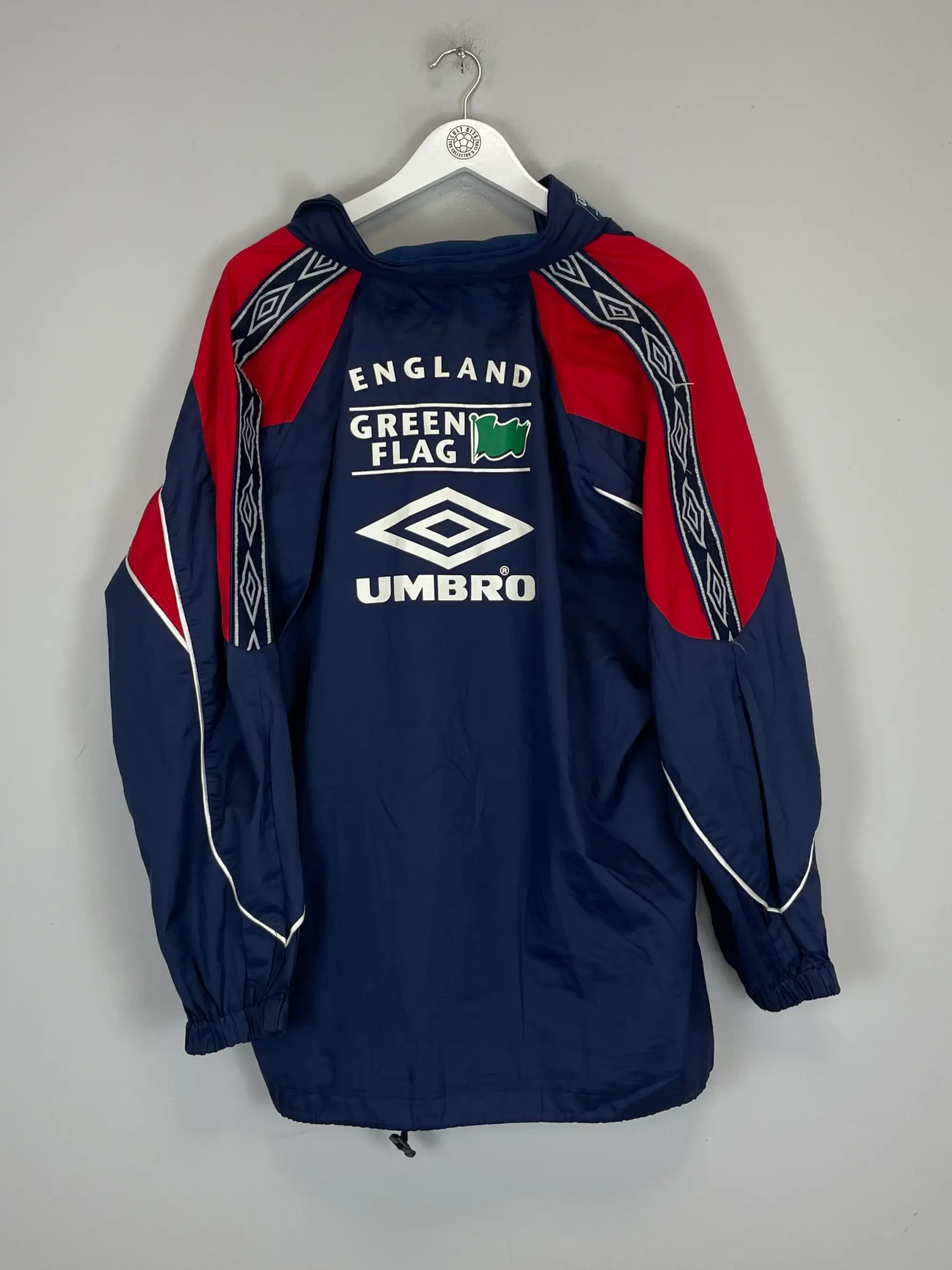 CULT KITS - 1995/97 ENGLAND TRACK JACKET (M) UMBRO