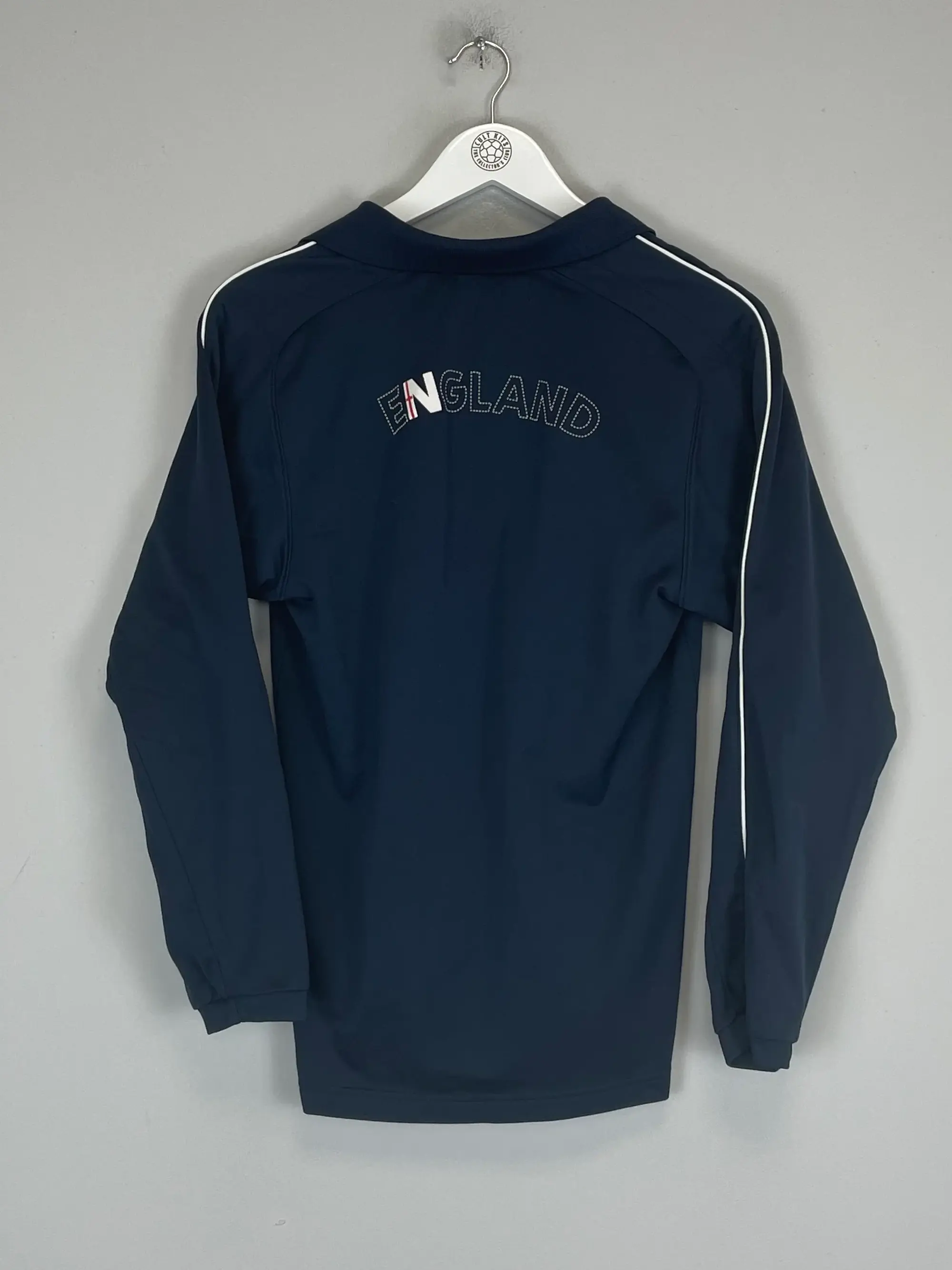 CULT KITS - 2001/02 ENGLAND L/S POLO SHIRT (XS) UMBRO