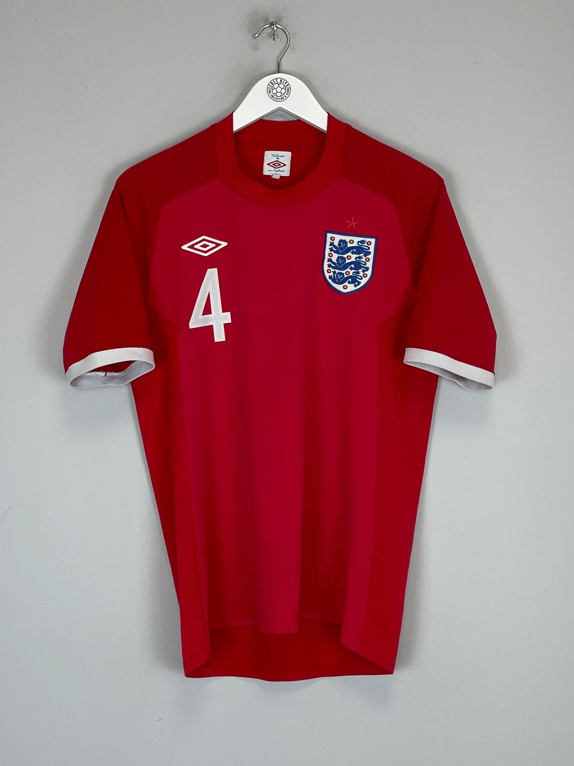 CULT KITS - 2010/11 ENGLAND GERRARD #4 AWAY SHIRT (M) UMBRO