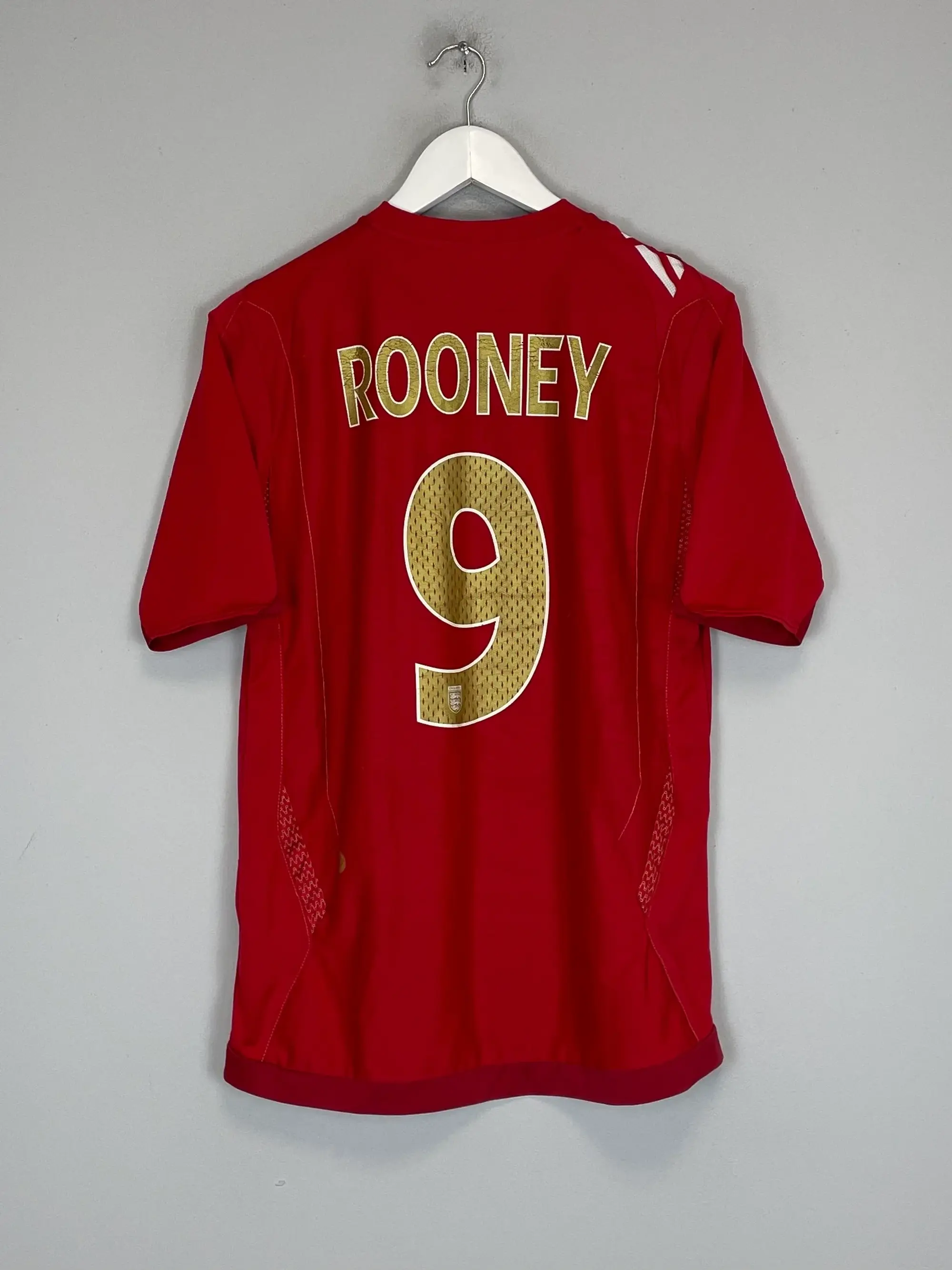 CULT KITS - 2006/08 ENGLAND ROONEY #9 AWAY SHIRT (S) UMBRO