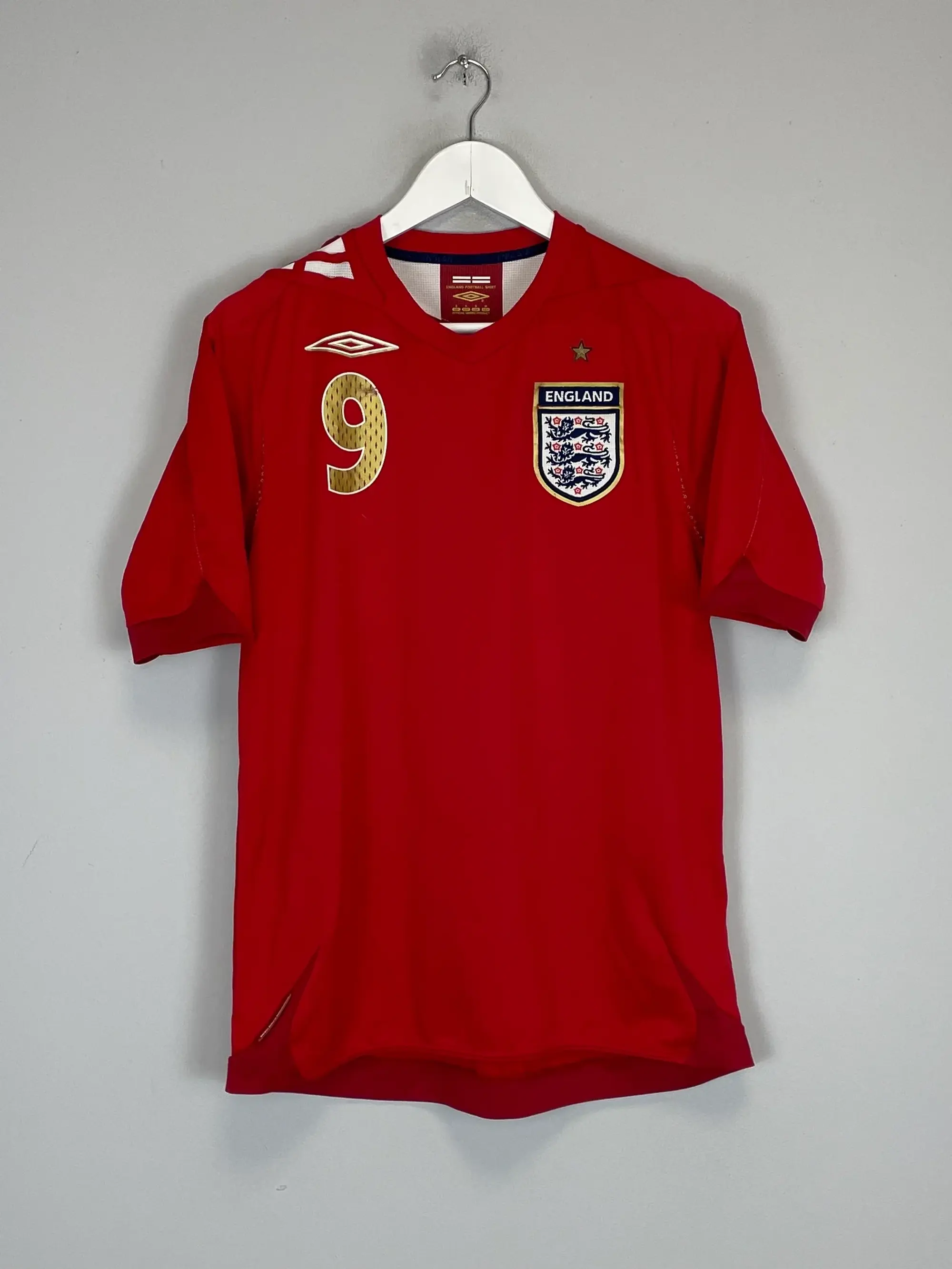 CULT KITS - 2006/08 ENGLAND ROONEY #9 AWAY SHIRT (S) UMBRO