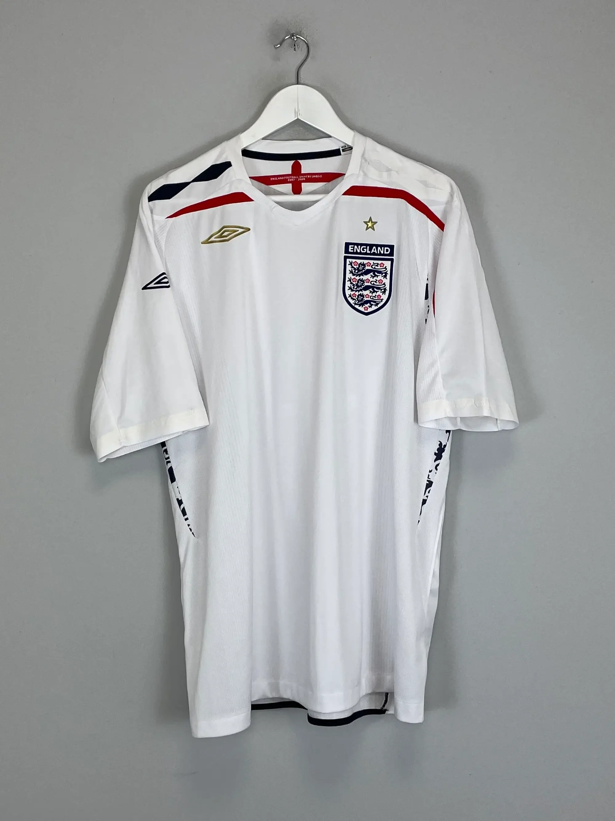 CULT KITS - 2007/09 ENGLAND HOME SHIRT (XL) UMBRO