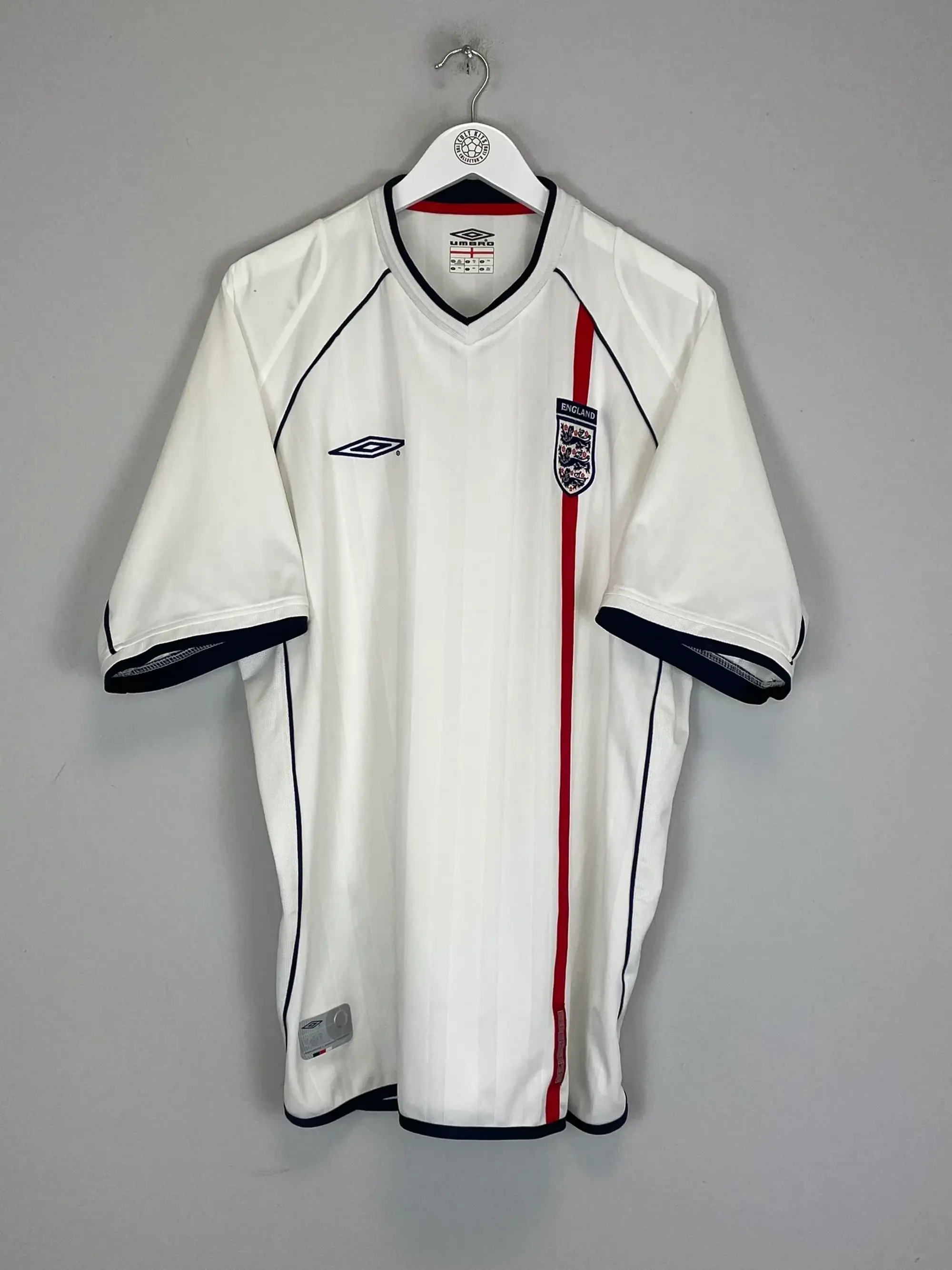 CULT KITS - 2001/03 ENGLAND L/S HOME SHIRT (XXL) UMBRO