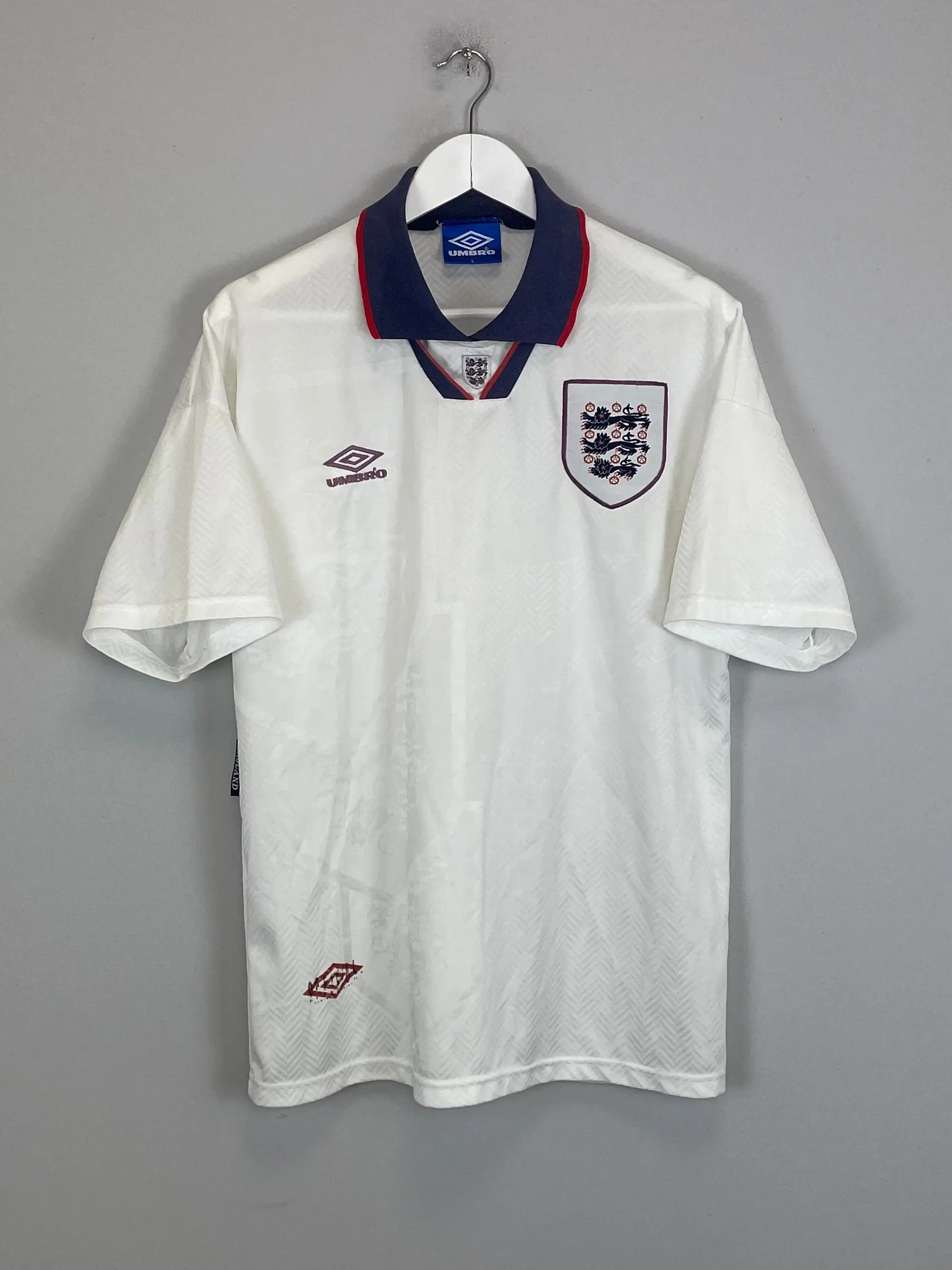 CULT KITS - 1993/95 ENGLAND HOME SHIRT (L) UMBRO