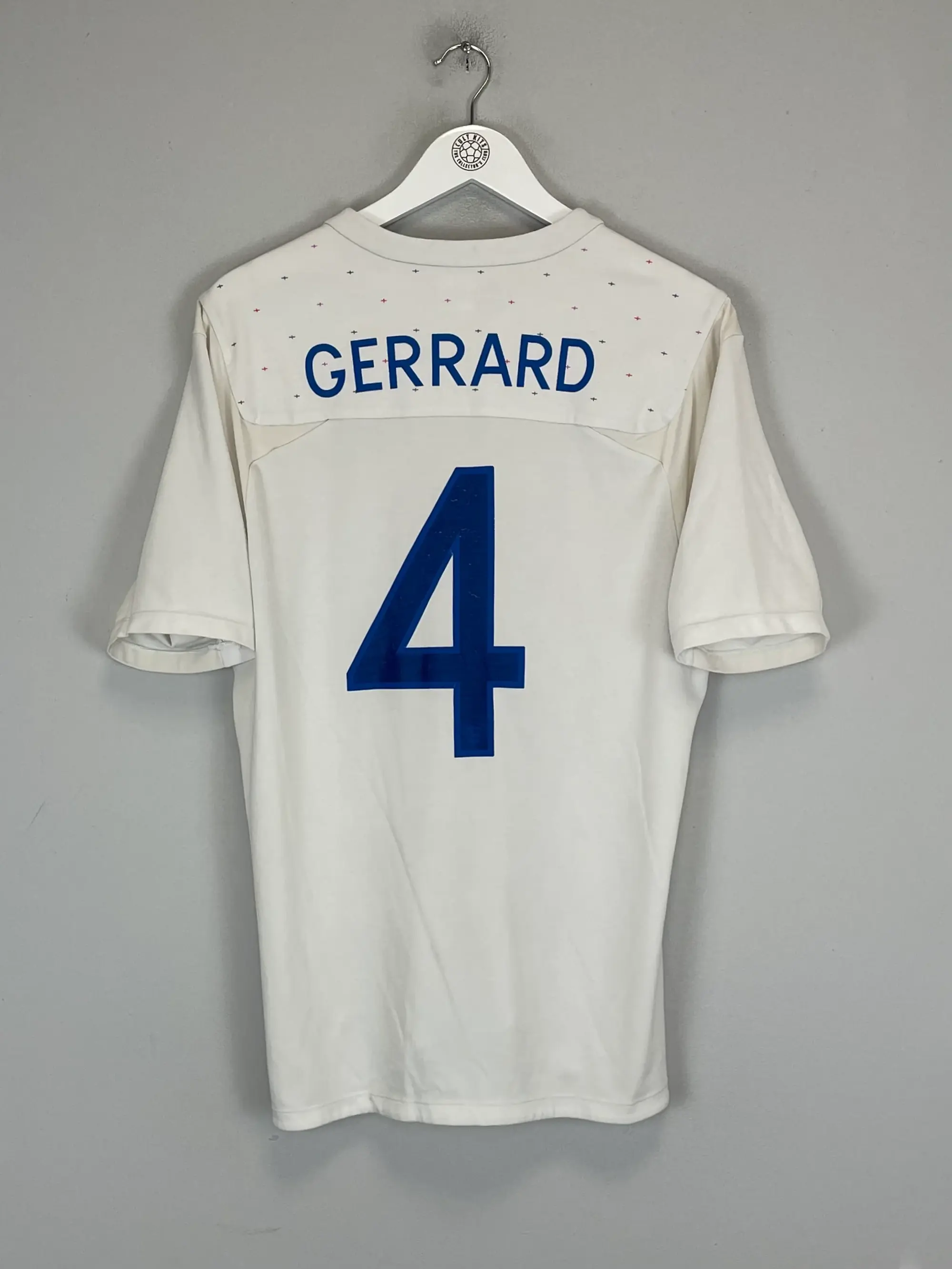 CULT KITS - 2010/11 ENGLAND GERRARD #4 HOME SHIRT (M) UMBRO