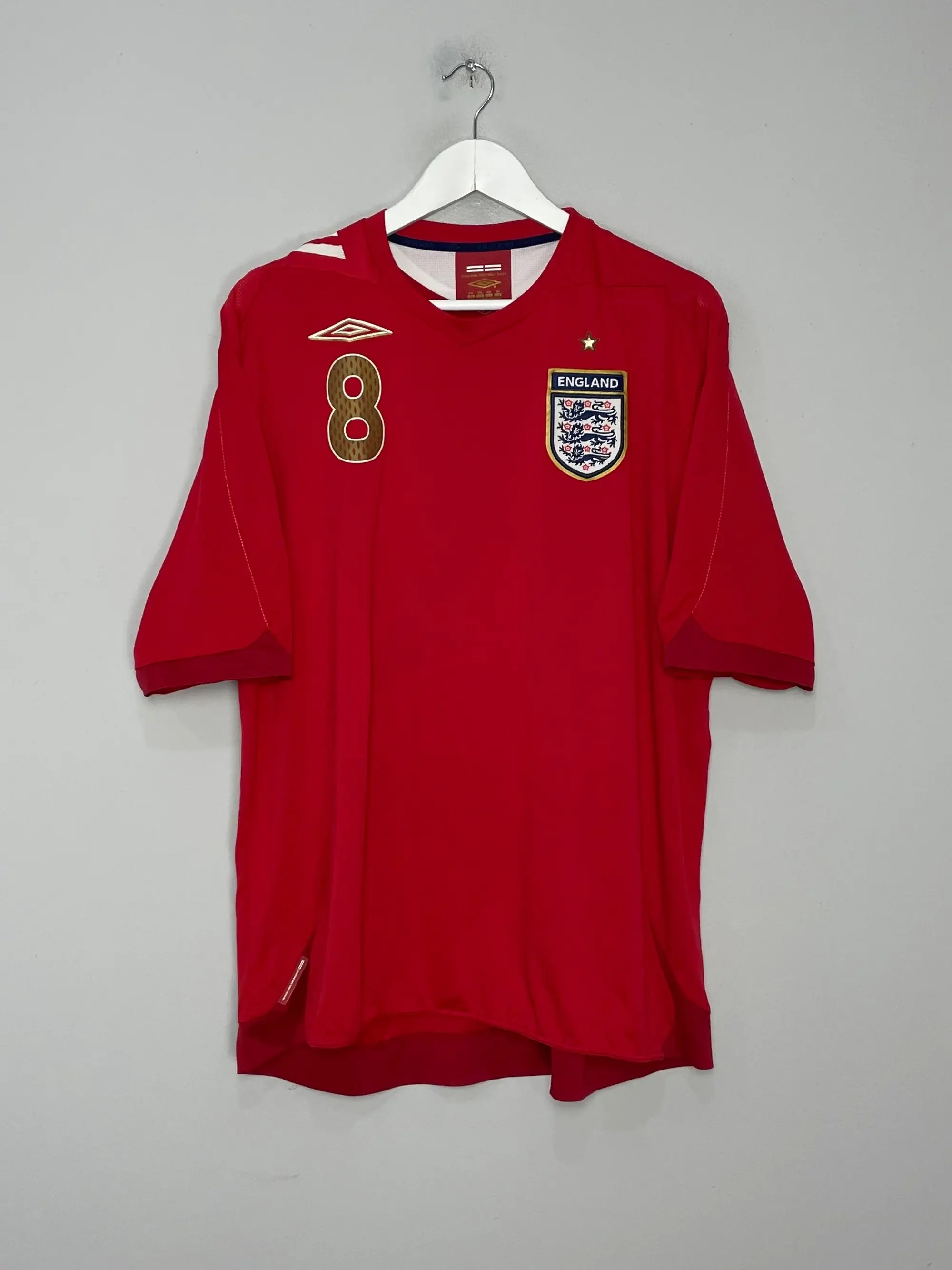 CULT KITS - 2006/08 ENGLAND LAMPARD #8 AWAY SHIRT (XXL) UMBRO