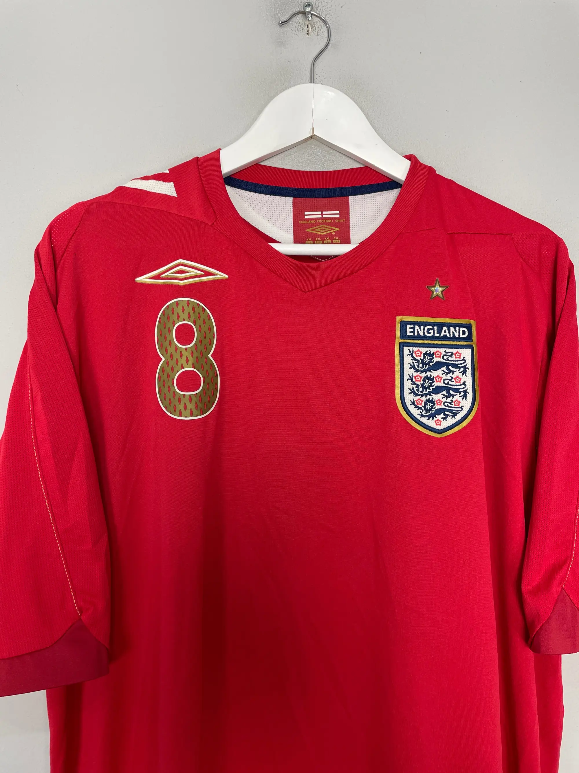 CULT KITS - 2006/08 ENGLAND LAMPARD #8 AWAY SHIRT (XXL) UMBRO