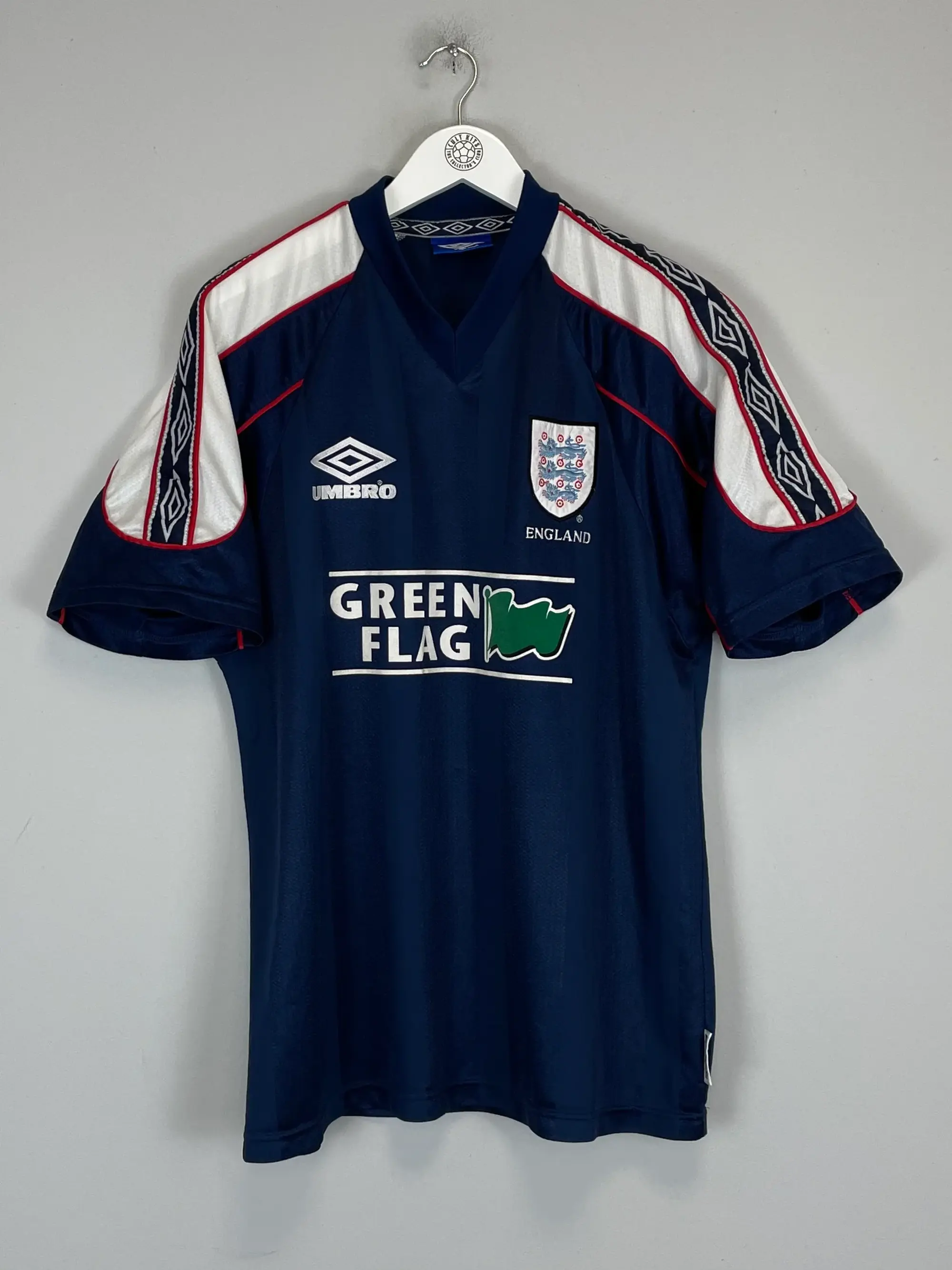 CULT KITS - 1997/99 ENGLAND TRAINING SHIRT (L) UMBRO