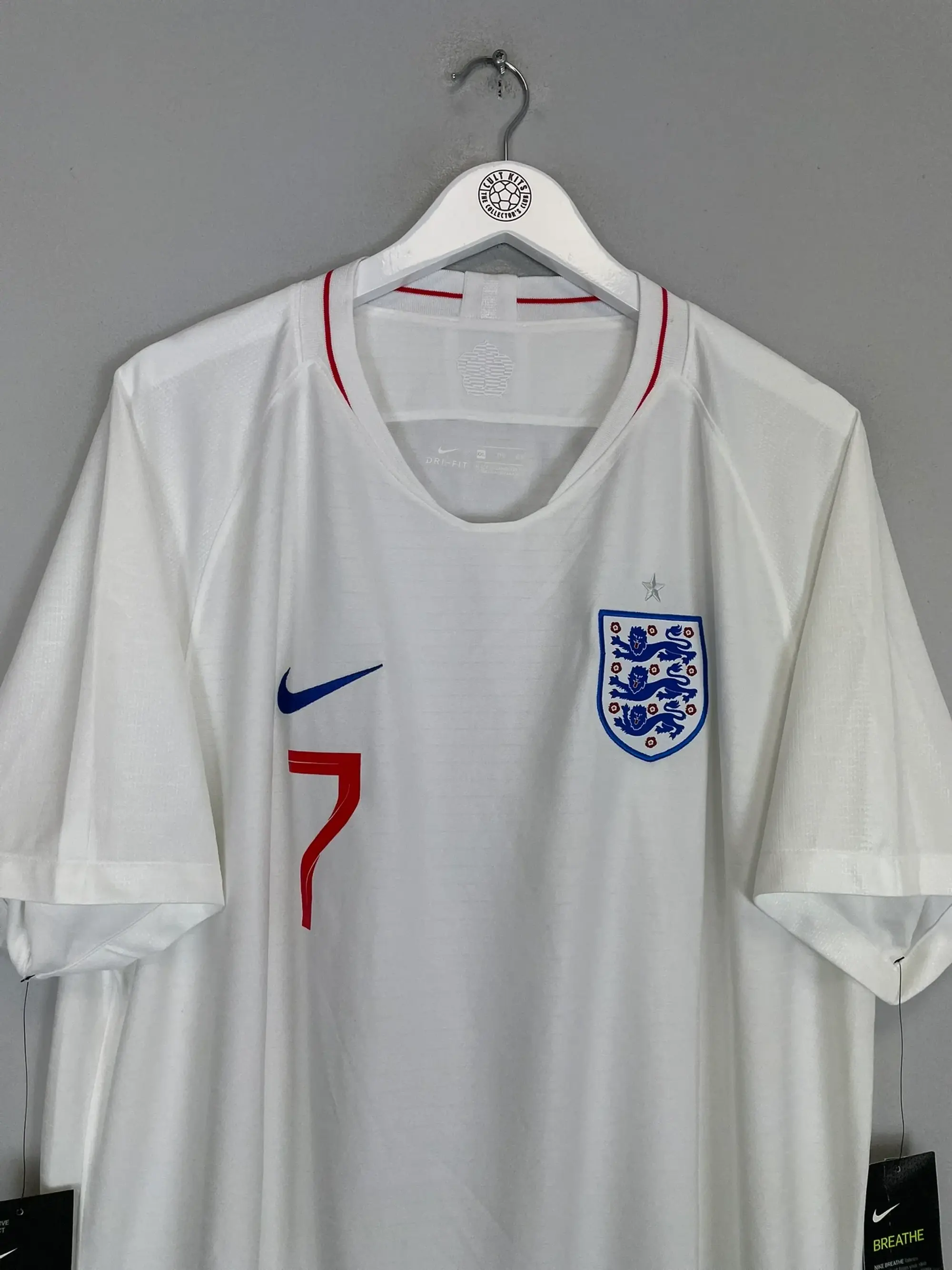 CULT KITS - 2018/19 ENGLAND LINGARD #7 *BNWT* HOME SHIRT (XXL) NIKE
