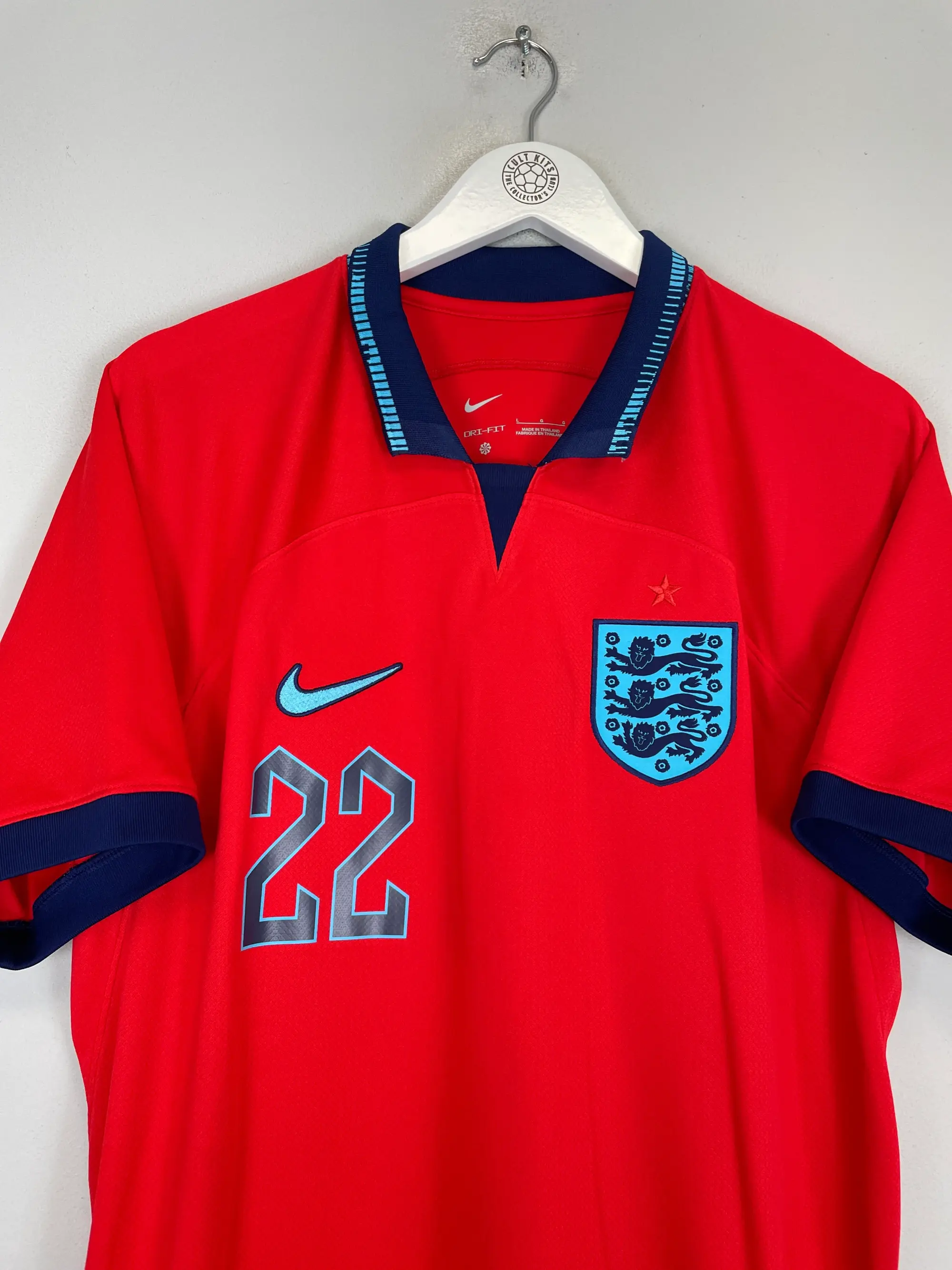CULT KITS - 2022/23 ENGLAND BELLINGHAM #22 AWAY SHIRT (L) NIKE