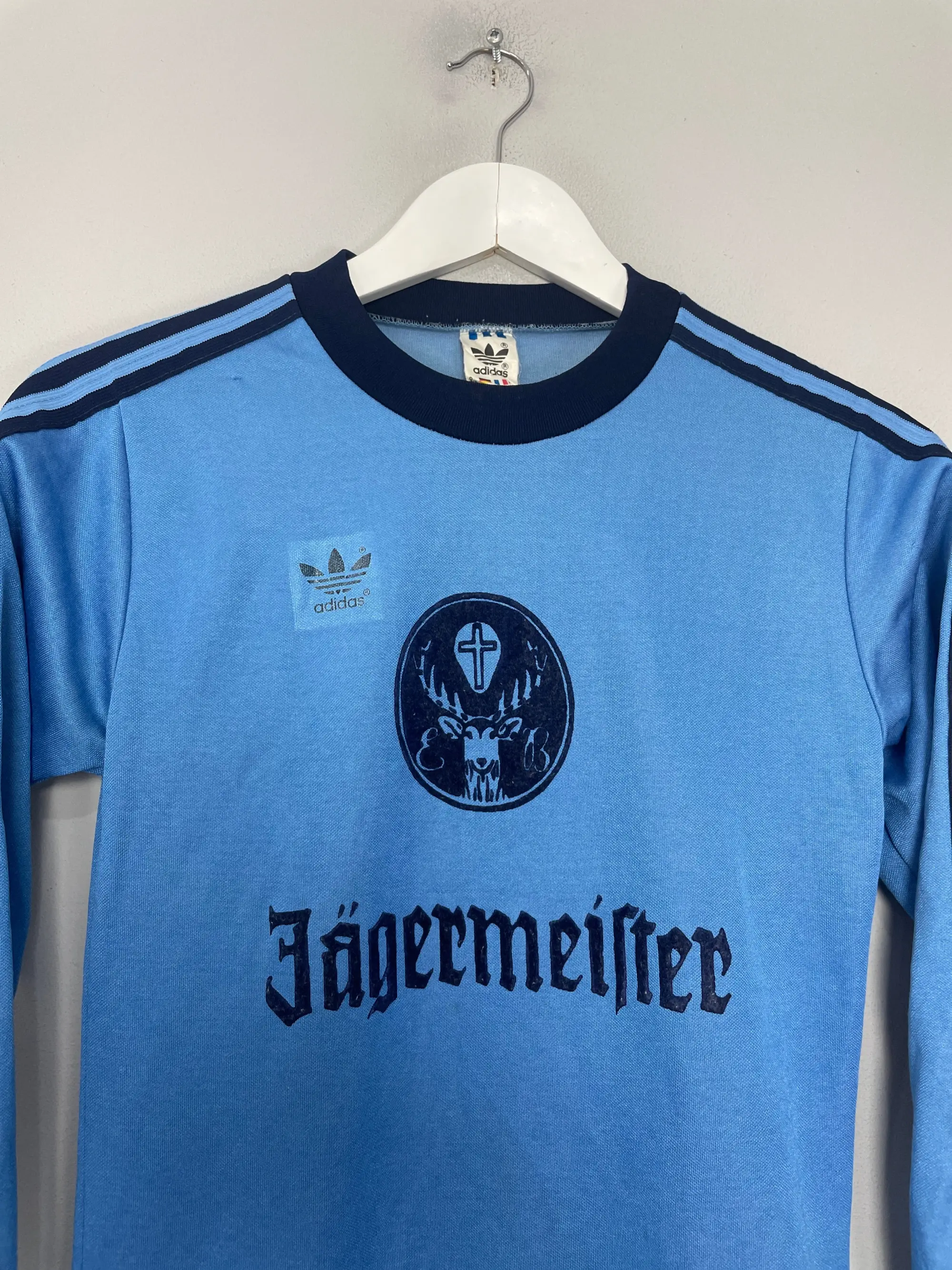 CULT KITS - 1976/78 EINTRACHT BRAUNSCHWEIG L/S AWAY SHIRT (S) ADIDAS