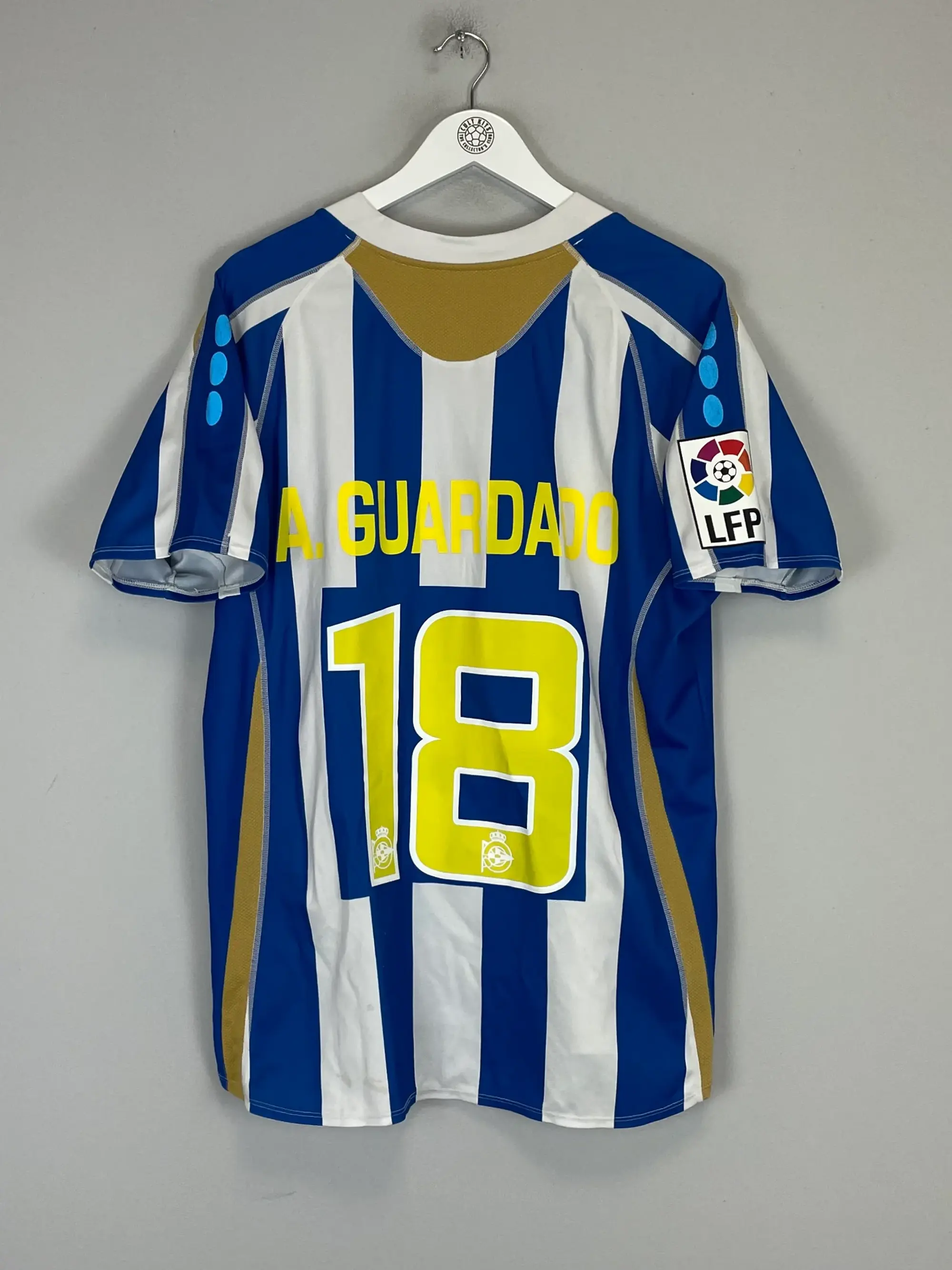 CULT KITS - 2007/08 DEPORTIVO LA CORUNA A.GUARDADO #18 HOME SHIRT (L) CANTERBURY