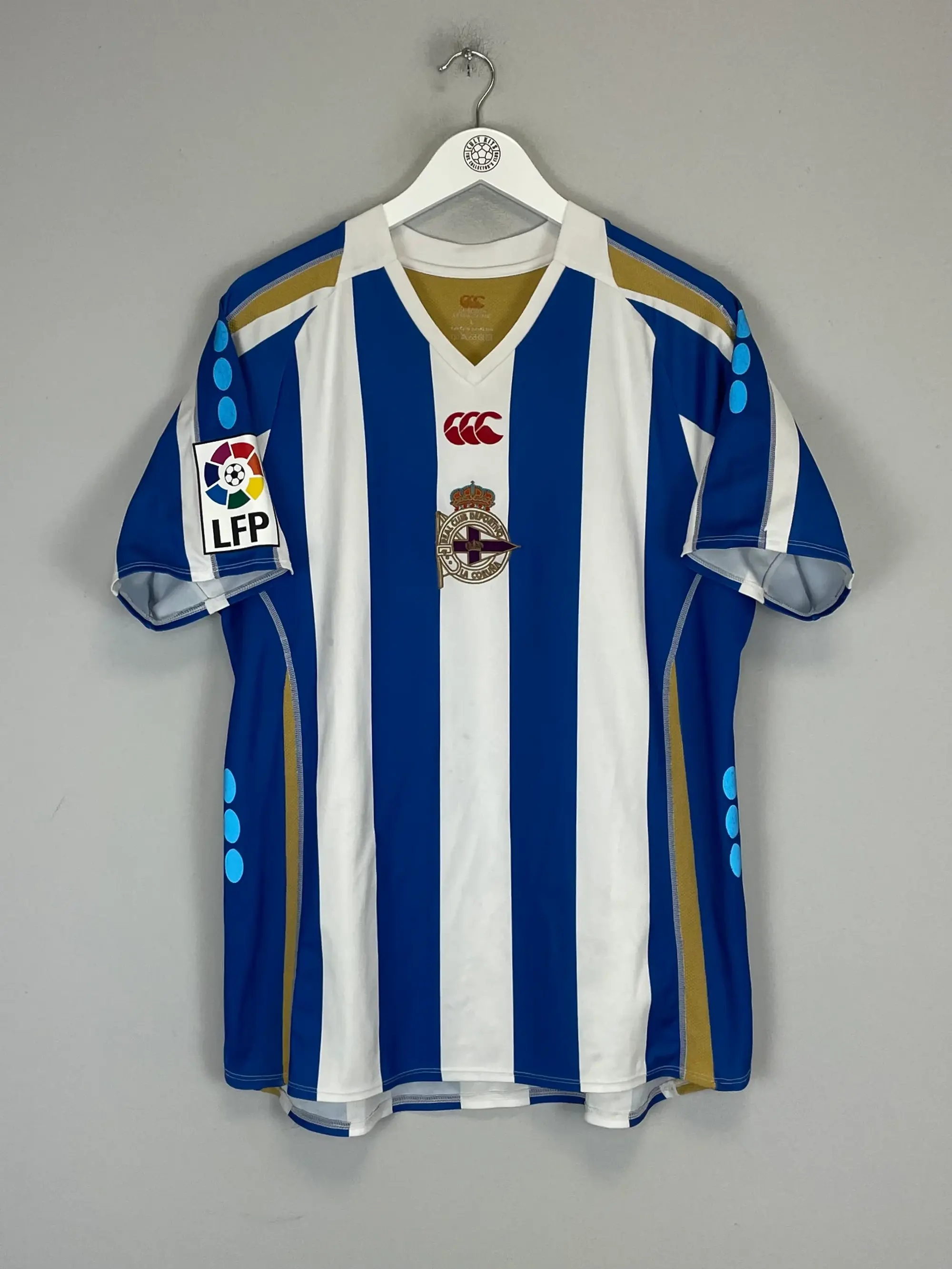 CULT KITS - 2007/08 DEPORTIVO LA CORUNA A.GUARDADO #18 HOME SHIRT (L) CANTERBURY