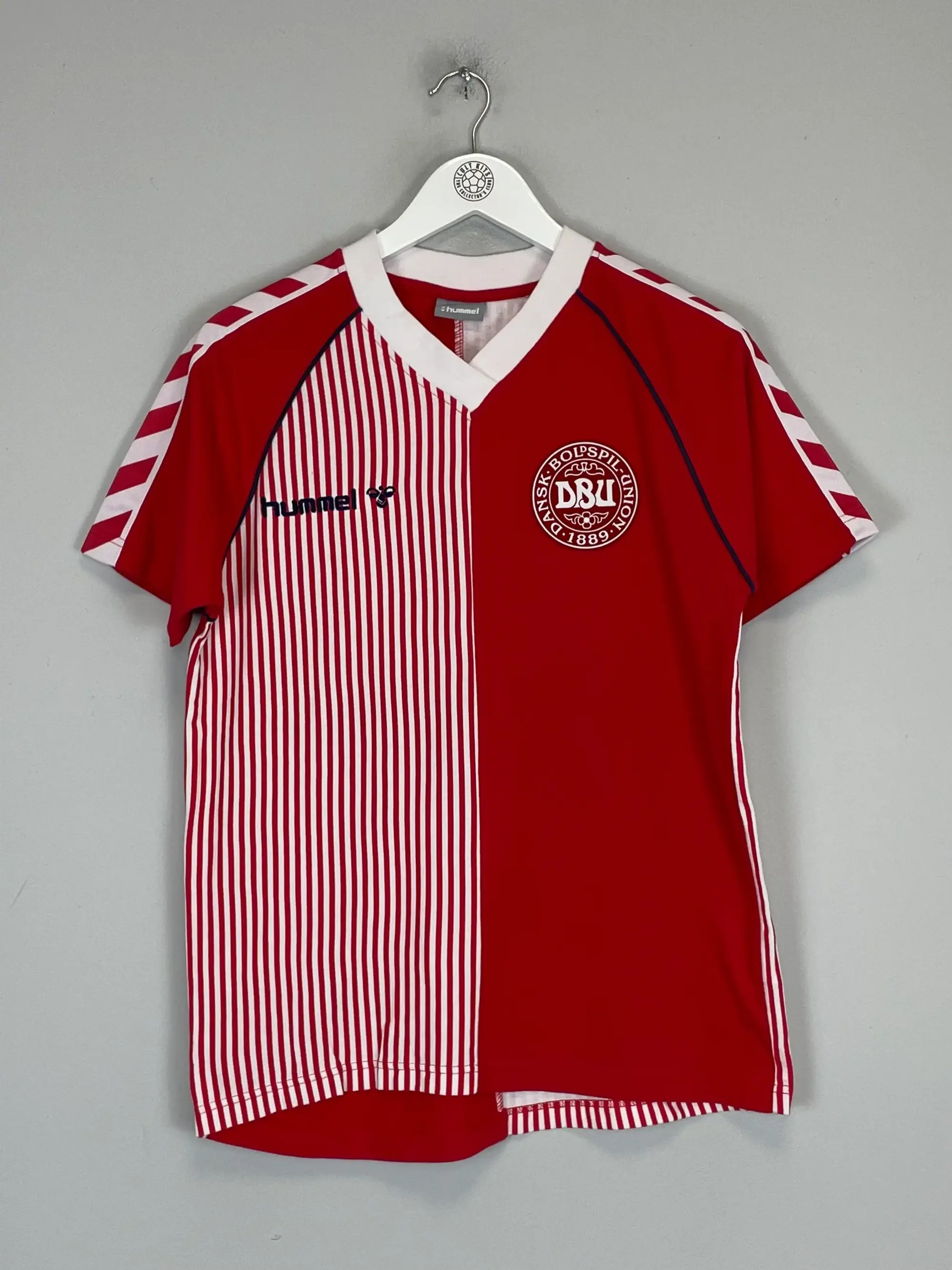 CULT KITS - 2023 DENMARK 86' HOME SHIRT T-SHIRT (S) HUMMEL