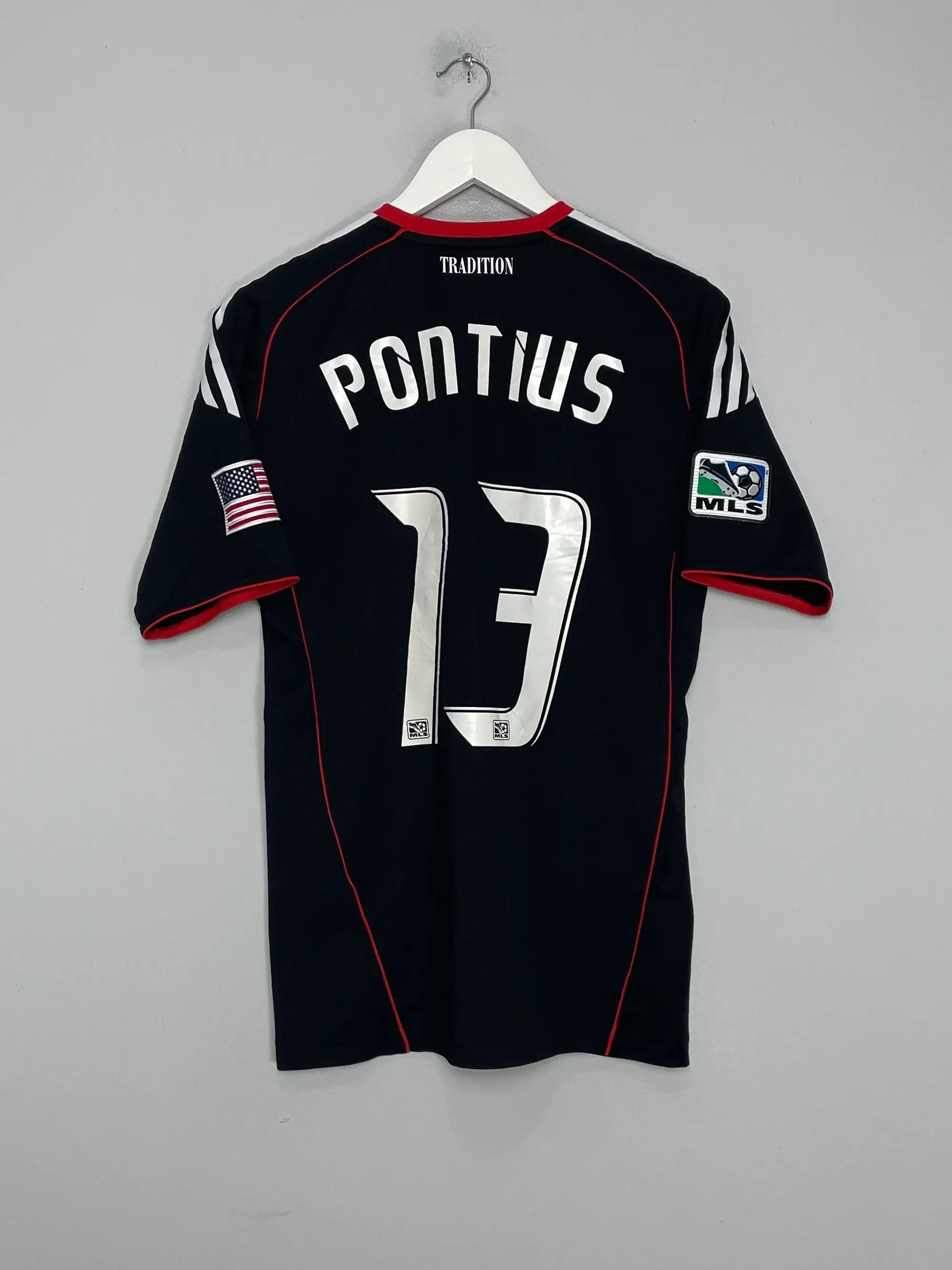 CULT KITS - 2010 DC UNITED PONTIUS #13 *PLAYER ISSUE* HOME SHIRT (M) ADIDAS