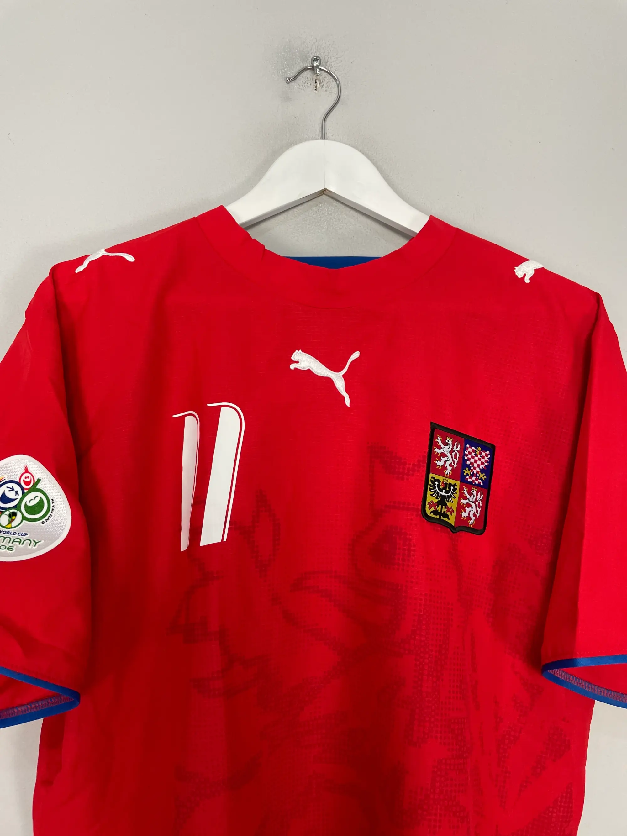 CULT KITS - 2006/07 CZECH REPUBLIC NEDVED #11 HOME SHIRT (L) PUMA