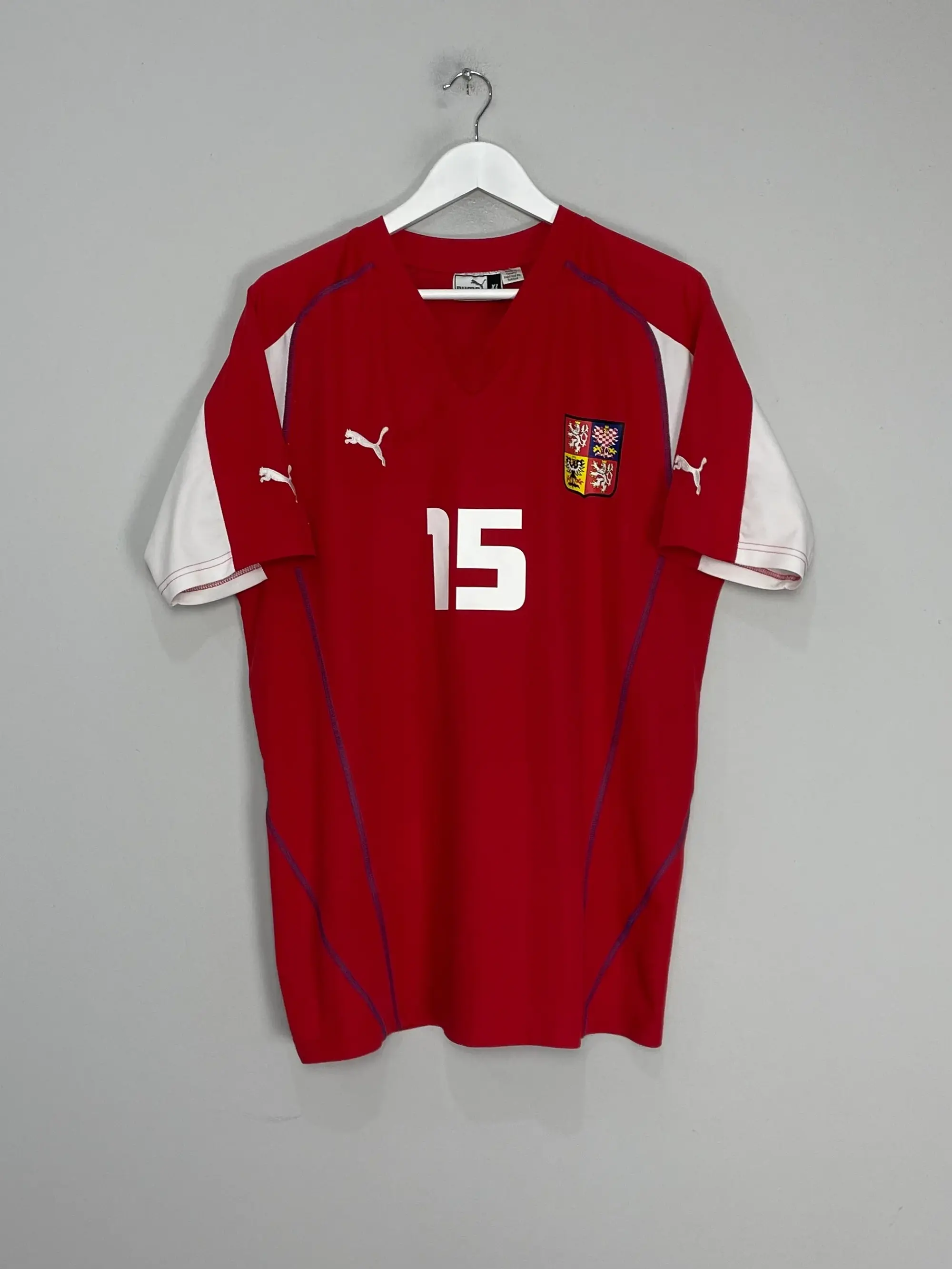 CULT KITS - 2003/04 CZECH REPUBLIC BAROS #15 HOME SHIRT (XL) PUMA