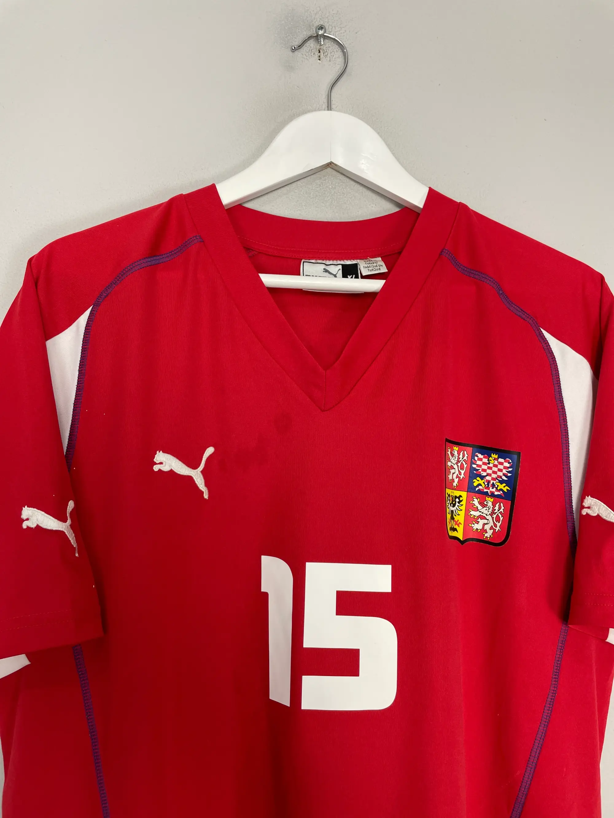 CULT KITS - 2003/04 CZECH REPUBLIC BAROS #15 HOME SHIRT (XL) PUMA