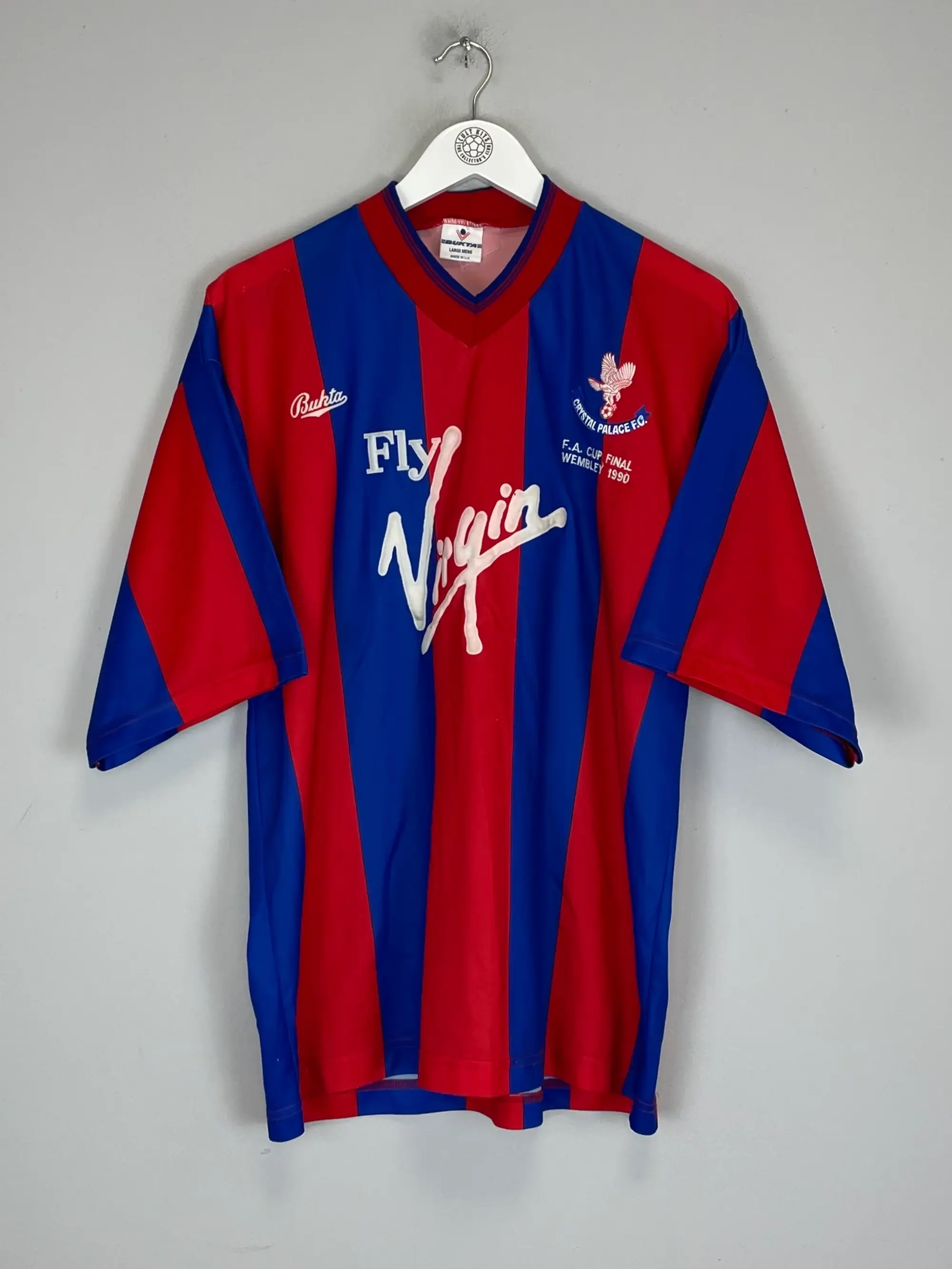 CULT KITS - 1989/90 CRYSTAL PALACE *FA CUP FINAL* HOME SHIRT (L) BUKTA