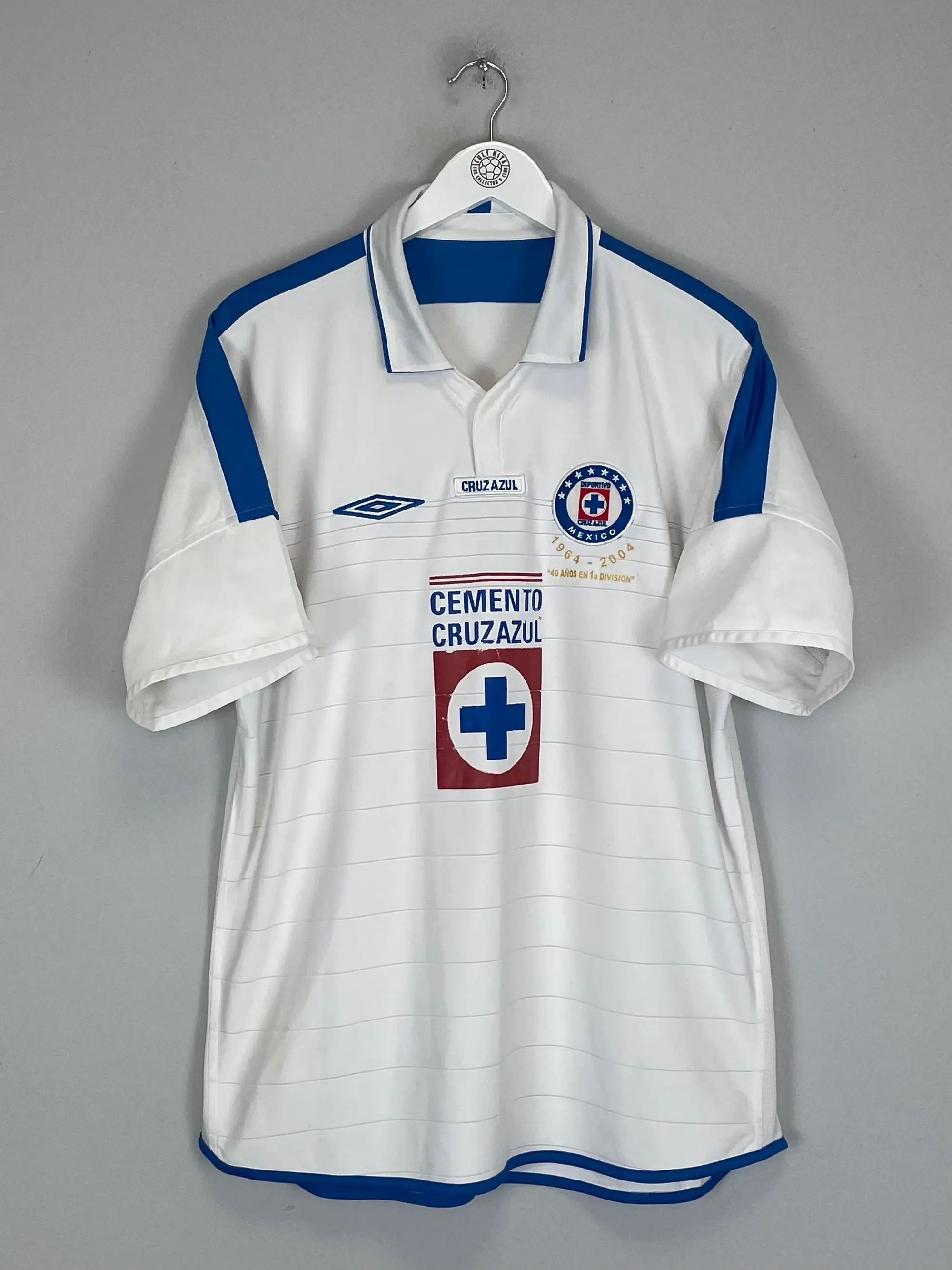 CULT KITS - 2003/04 CRUZ AZUL AWAY SHIRT (L) UMBRO
