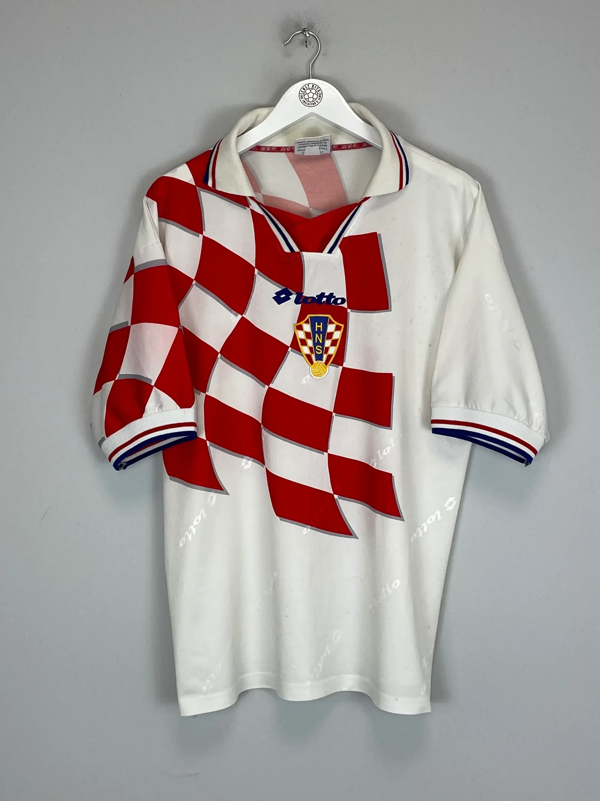 CULT KITS - 1998/01 CROATIA HOME SHIRT (L) LOTTO