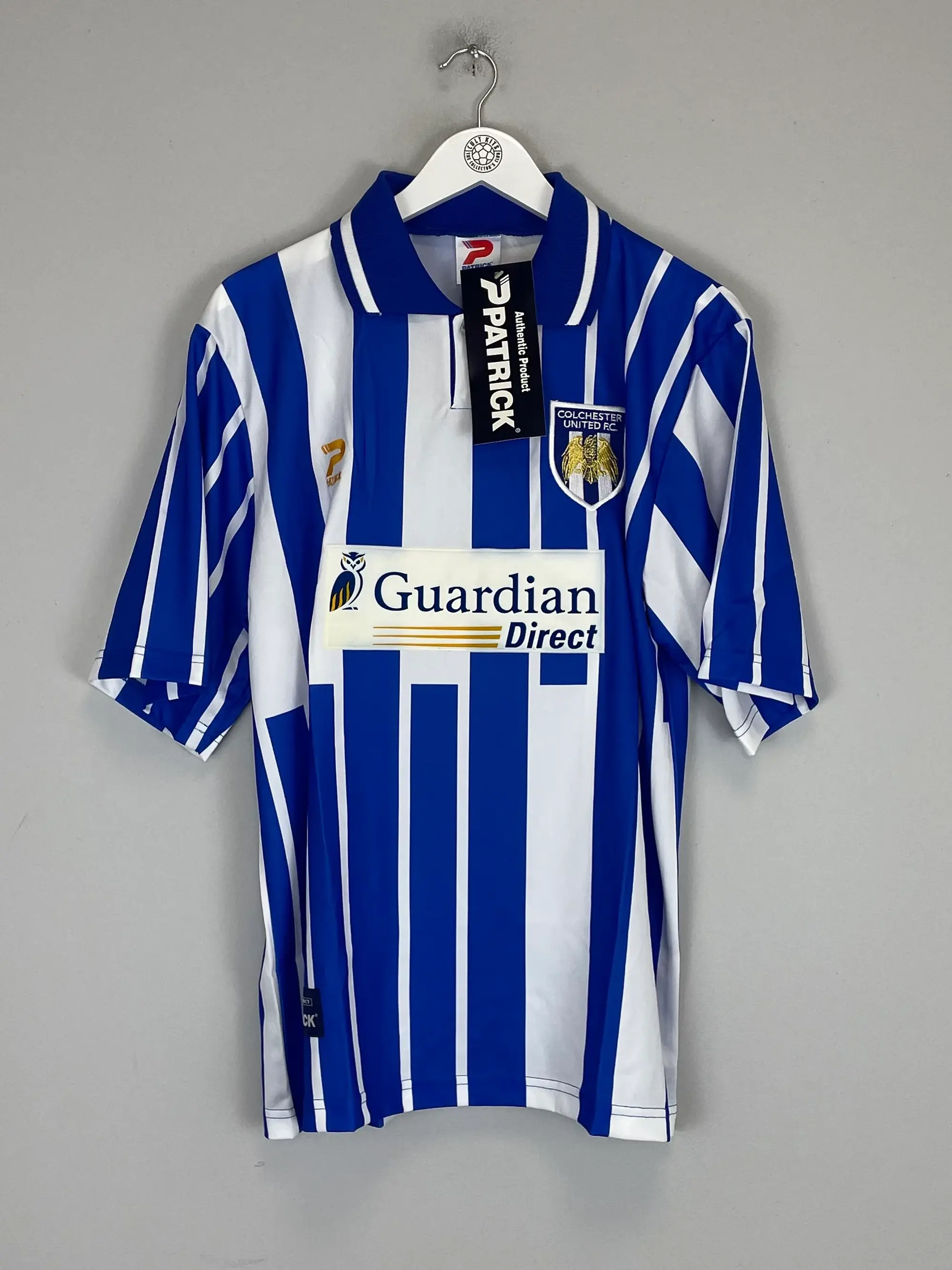 CULT KITS - 1998/99 COLCHESTER UNITED *BNWT* HOME SHIRT (L) PATRICK