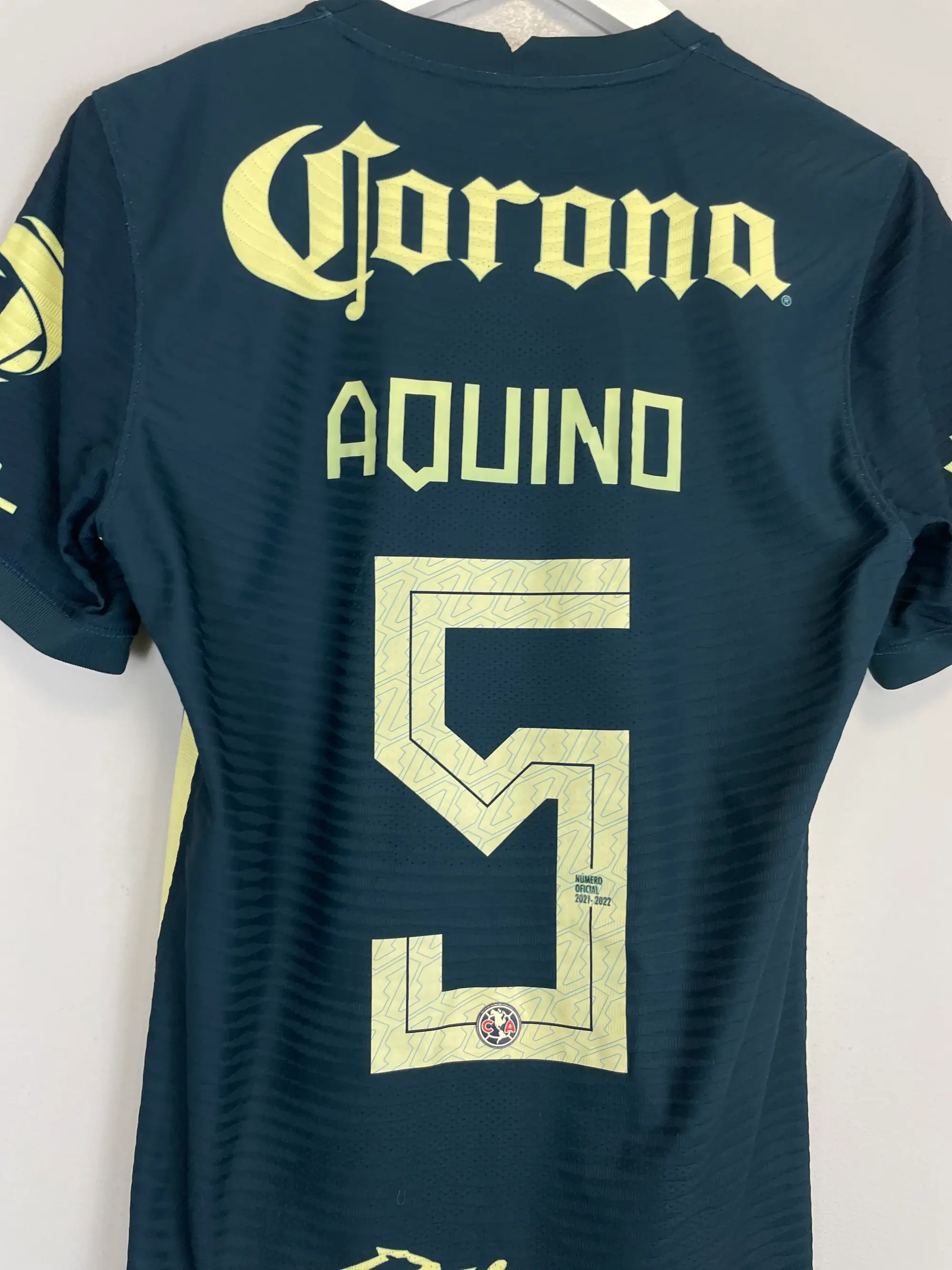 CULT KITS - 2021/22 CLUB AMERICA AQUINO #5 *AUTHENTIC* HOME SHIRT (S) NIKE