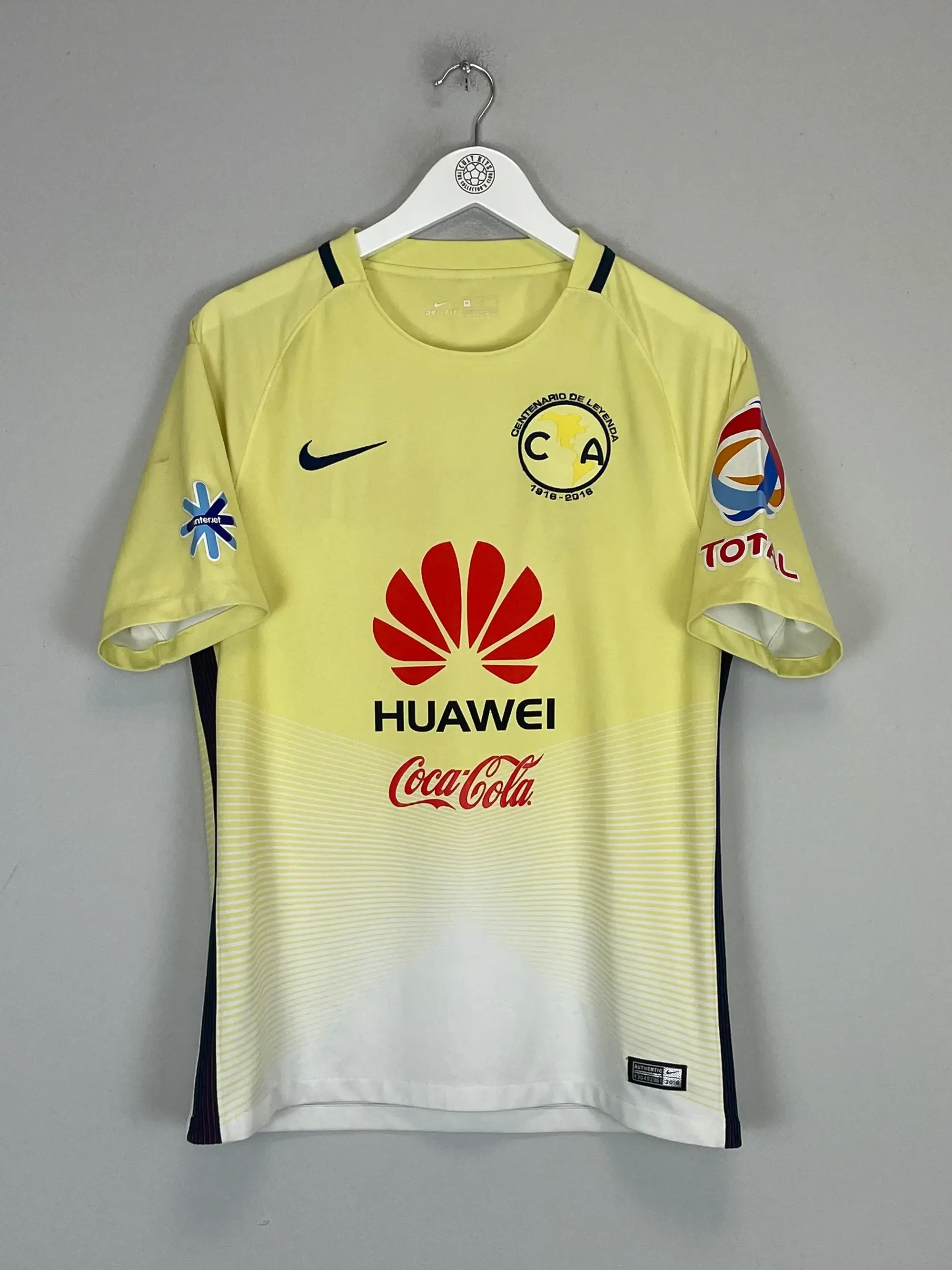 CULT KITS - 2016/17 CLUB AMERICA *CENTENARY* HOME SHIRT (M) NIKE