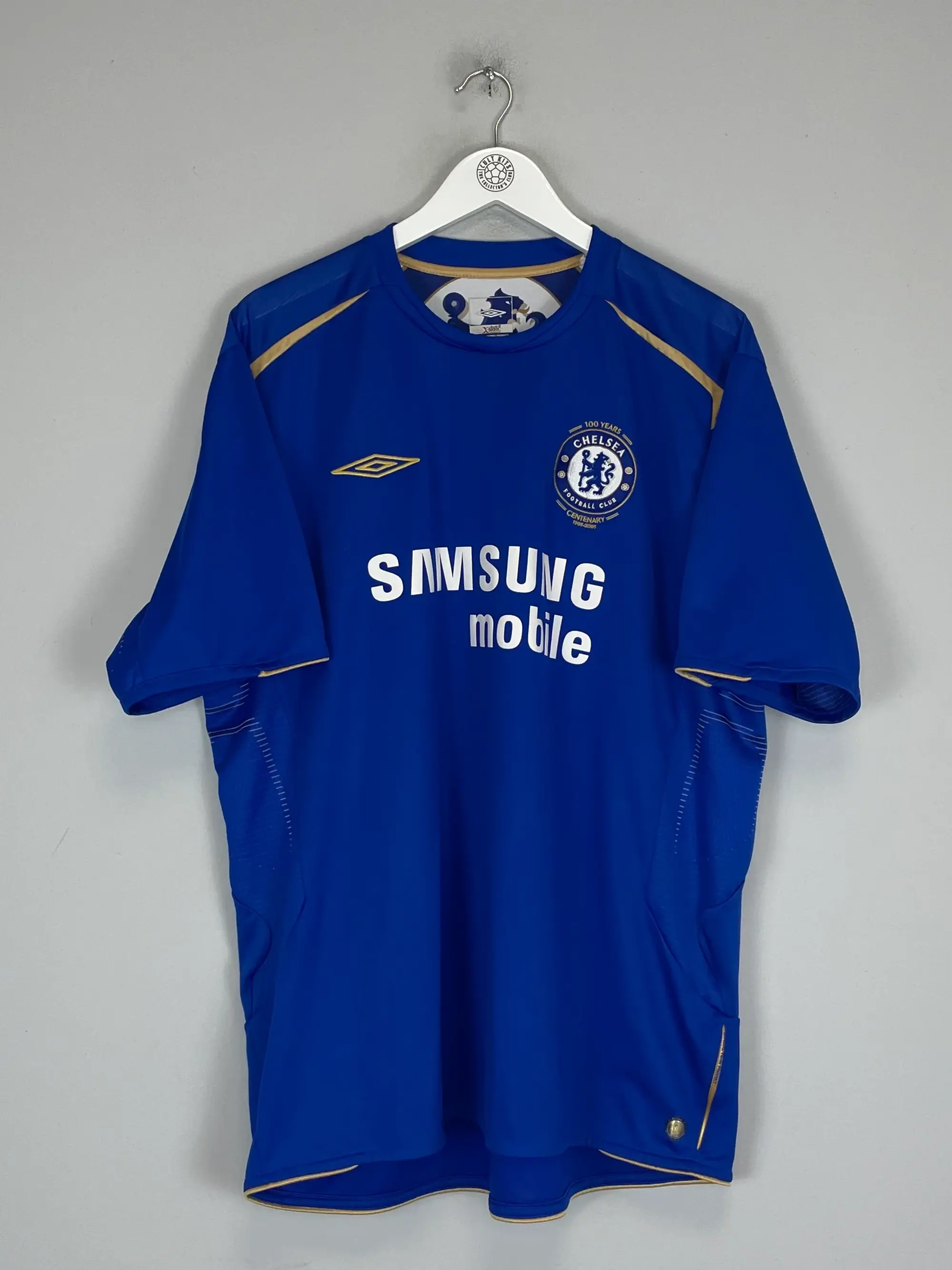 CULT KITS - 2005/06 CHELSEA DROGBA #15 *CENTENARY* HOME SHIRT (XXL) UMBRO
