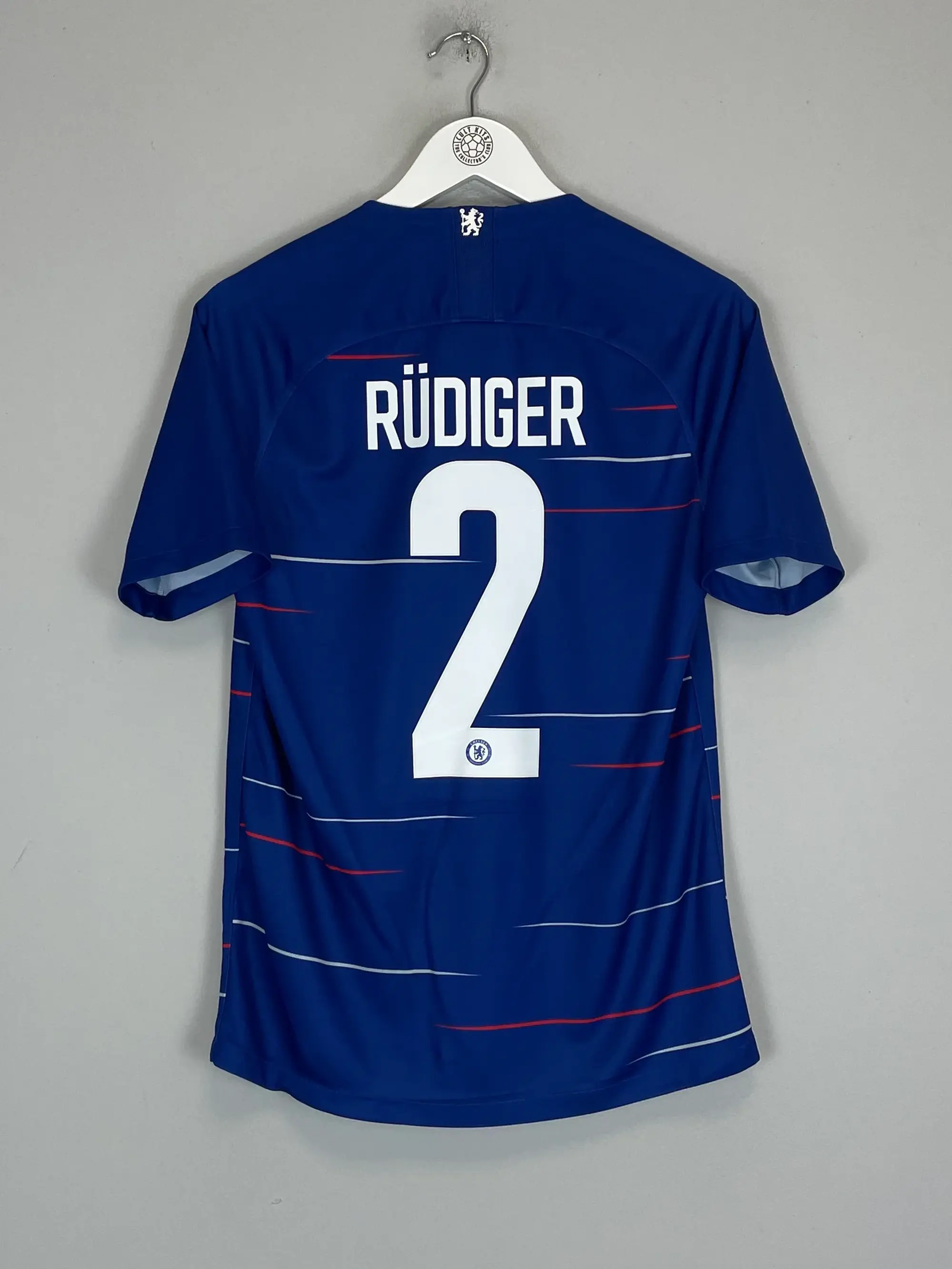 CULT KITS - 2018/19 CHELSEA RUDIGER #2 HOME SHIRT (S) NIKE