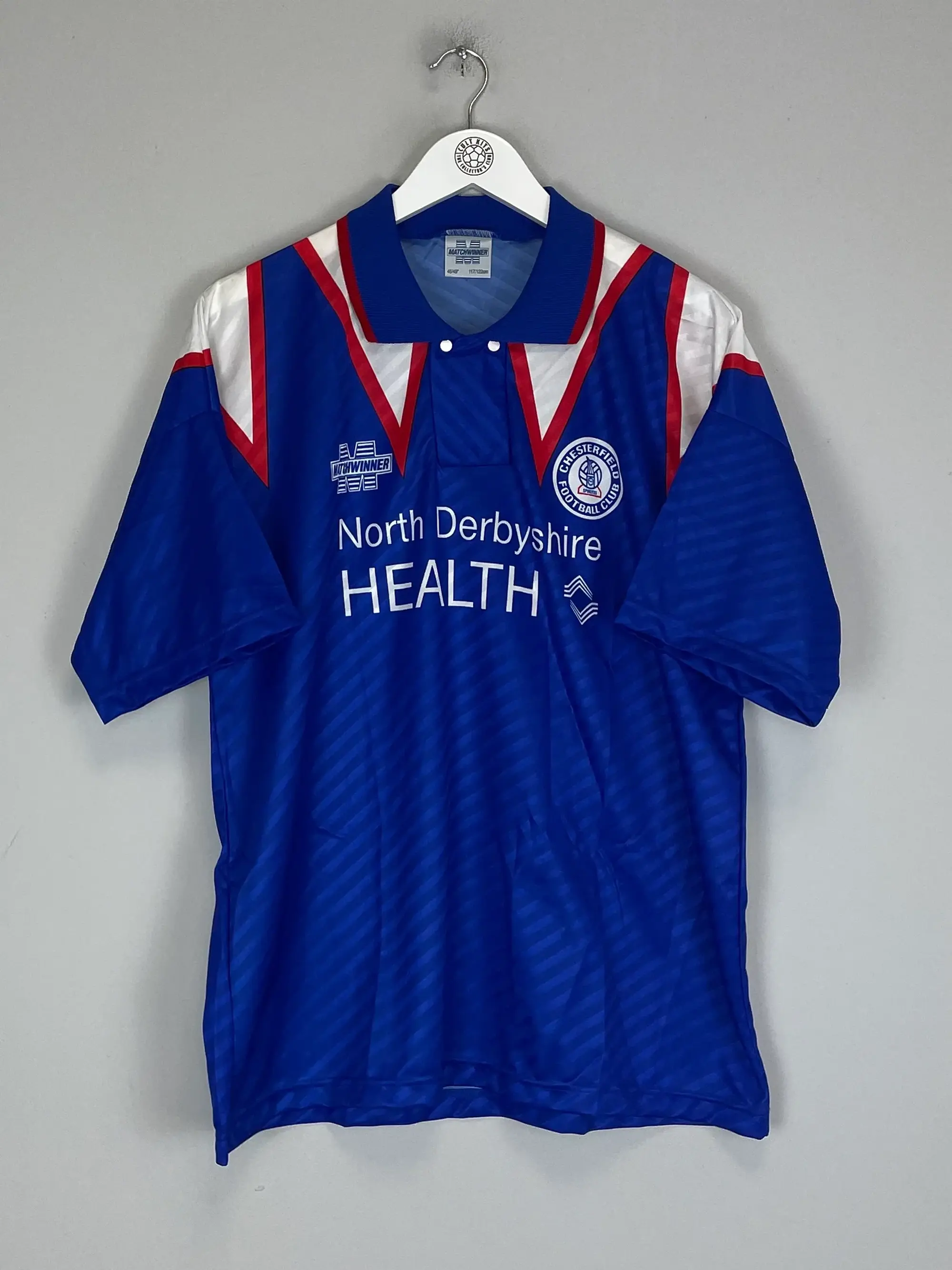 CULT KITS - 1994/96 CHESTERFIELD *MINT* HOME SHIRT (XL) MATCHWINNER