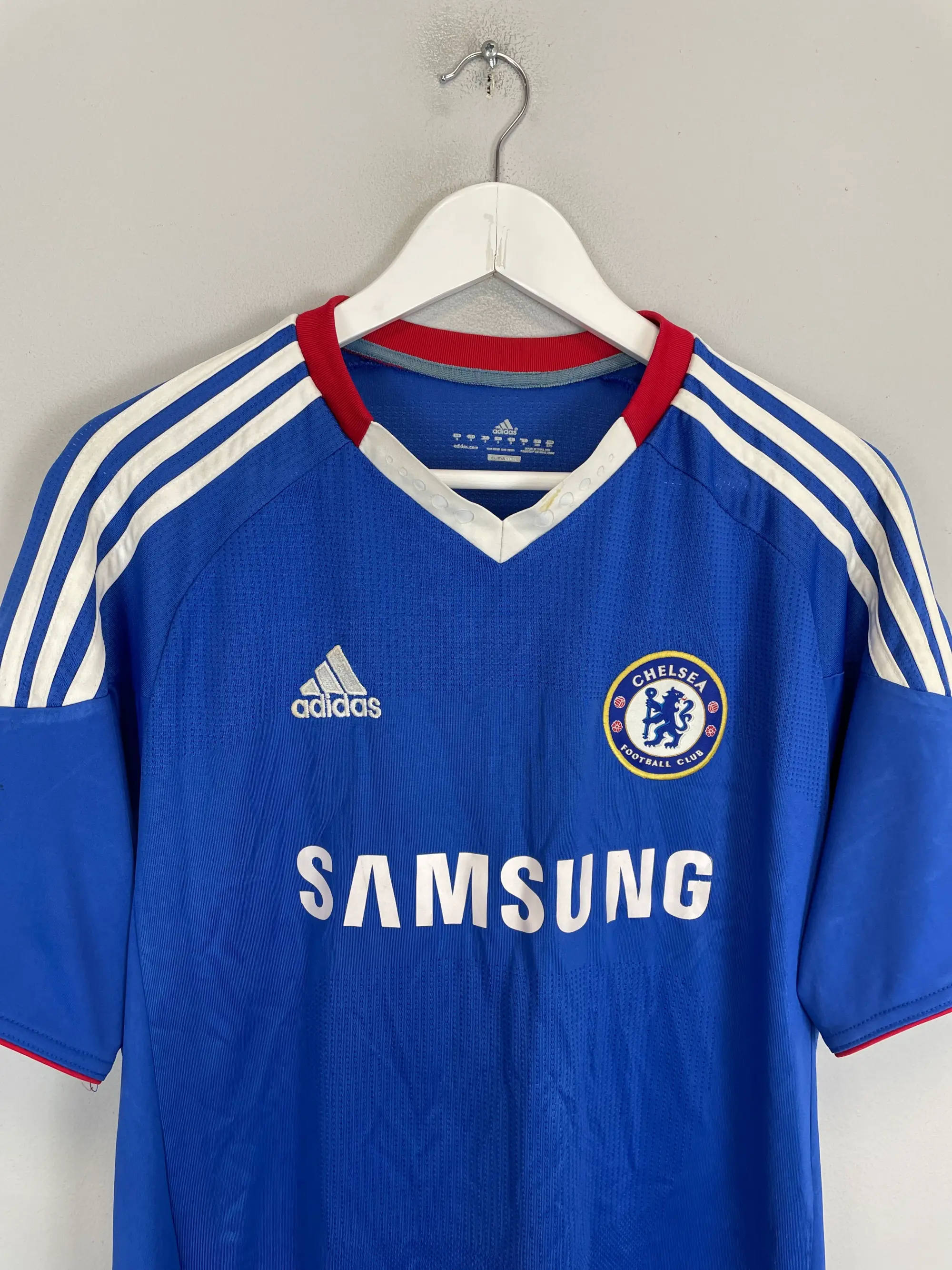 CULT KITS - 2010/11 CHELSEA DAVID LUIZ #4 HOME SHIRT (S) ADIDAS