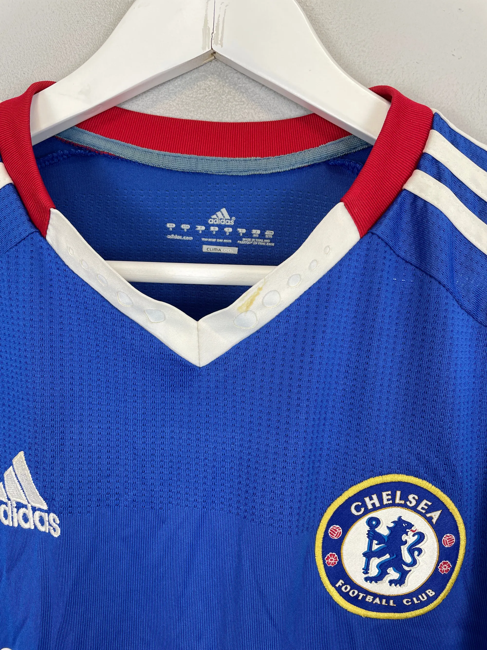 CULT KITS - 2010/11 CHELSEA DAVID LUIZ #4 HOME SHIRT (S) ADIDAS