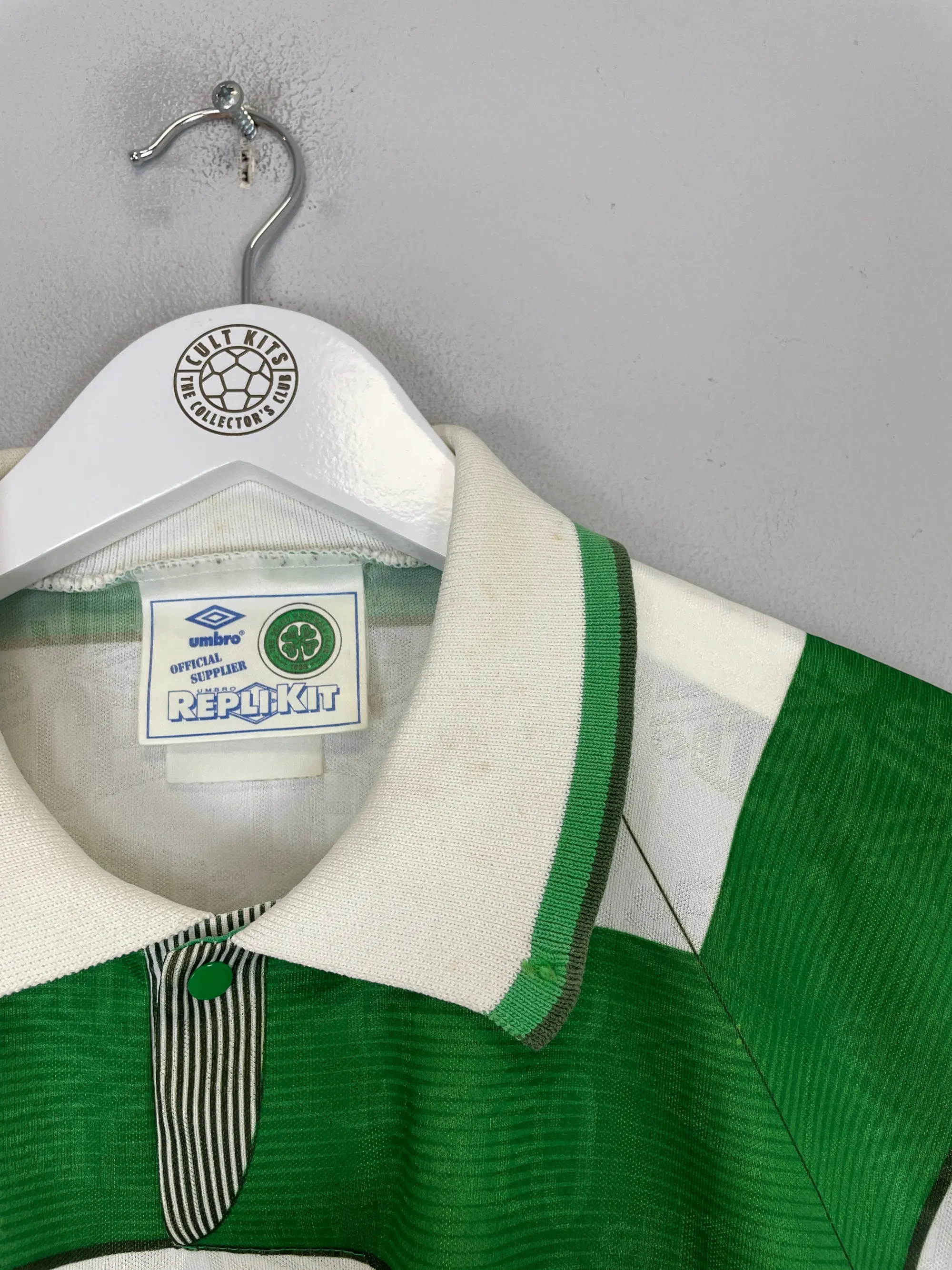 CULT KITS - 1991/92 CELTIC HOME SHIRT (XL) UMBRO