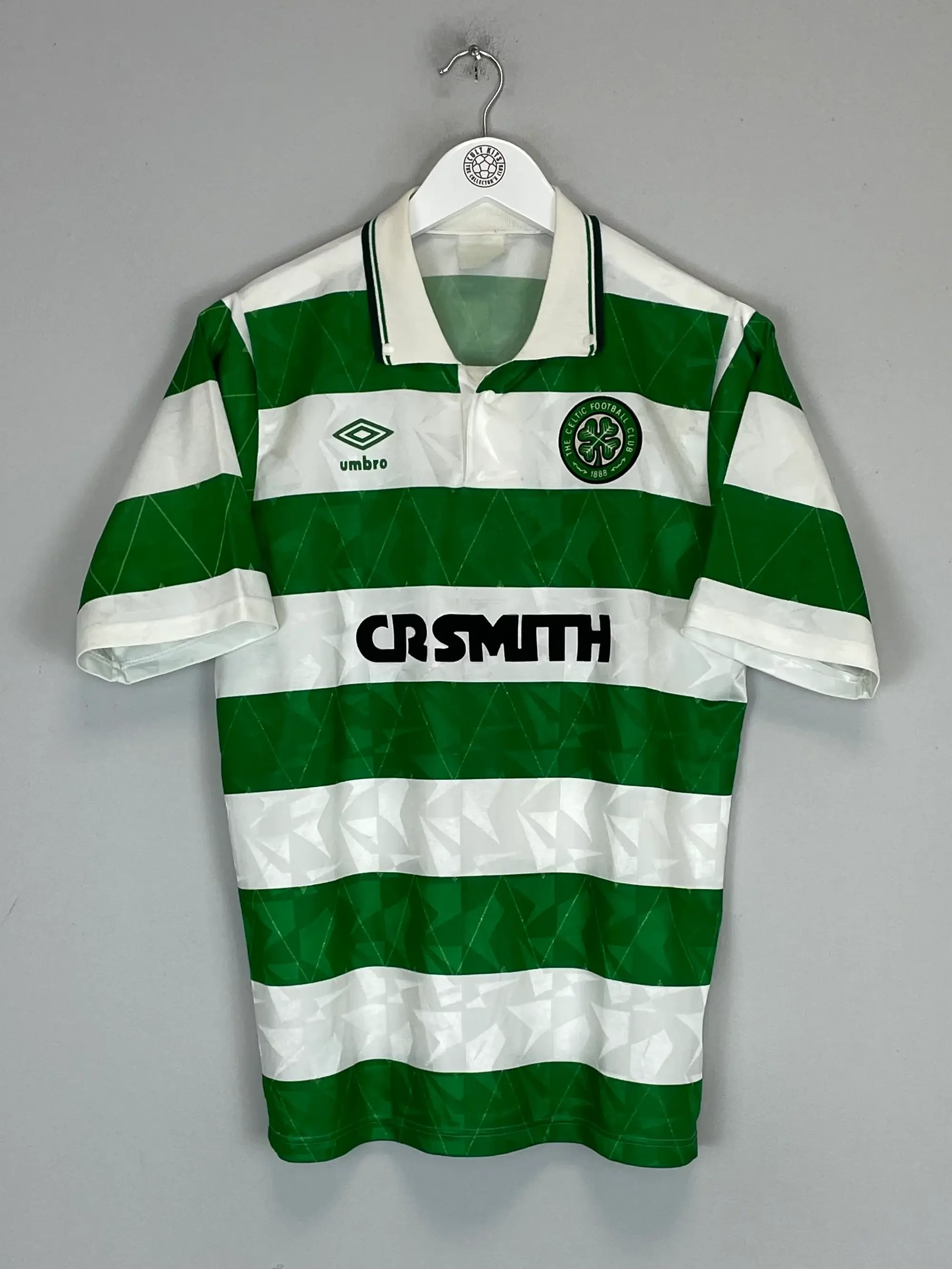 CULT KITS - 1989/91 CELTIC HOME SHIRT (M) UMBRO