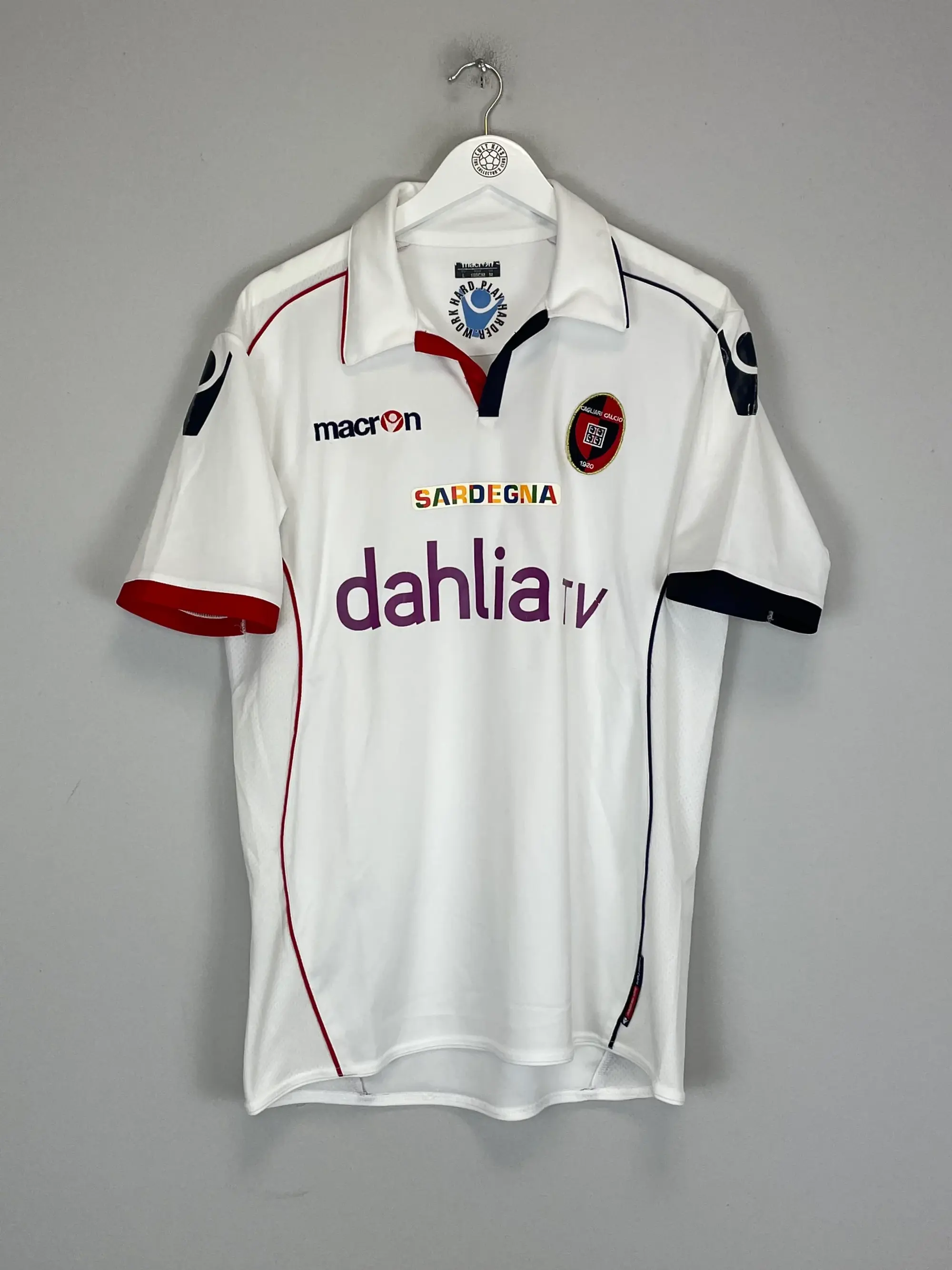 2010/11 CAGLIARI AWAY SHIRT (L) MACRON | Cult Kits