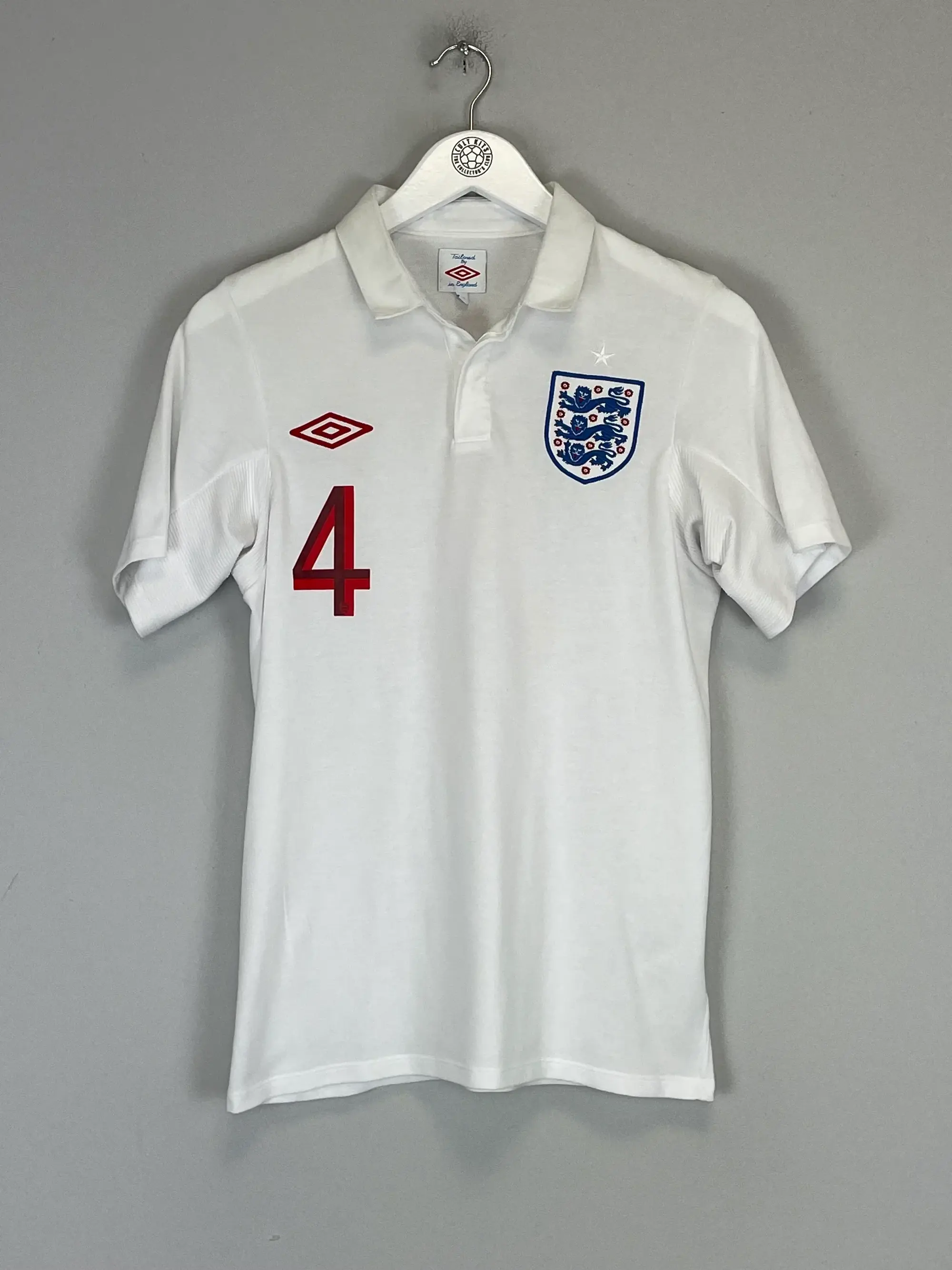 2010/11 ENGLAND GERRARD #4 HOME SHIRT (S) UMBRO | Cult Kits