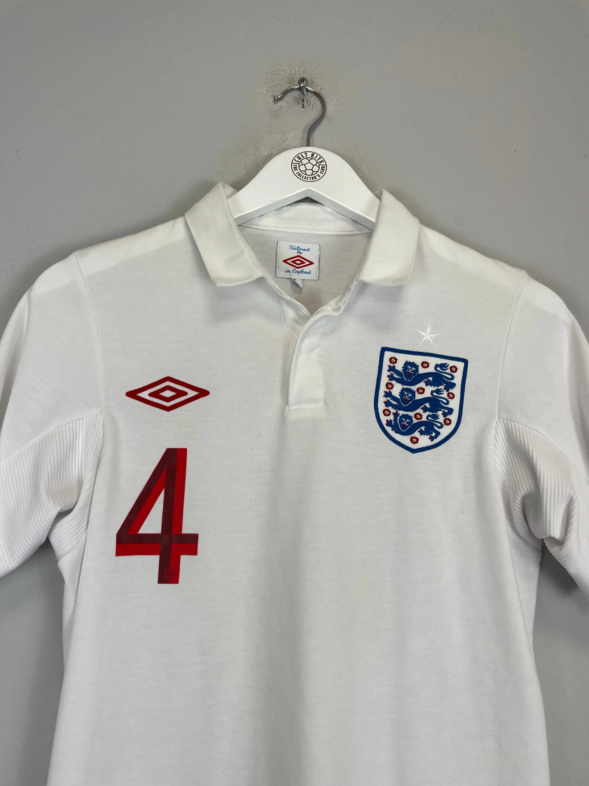 2010/11 ENGLAND GERRARD #4 HOME SHIRT (S) UMBRO | Cult Kits