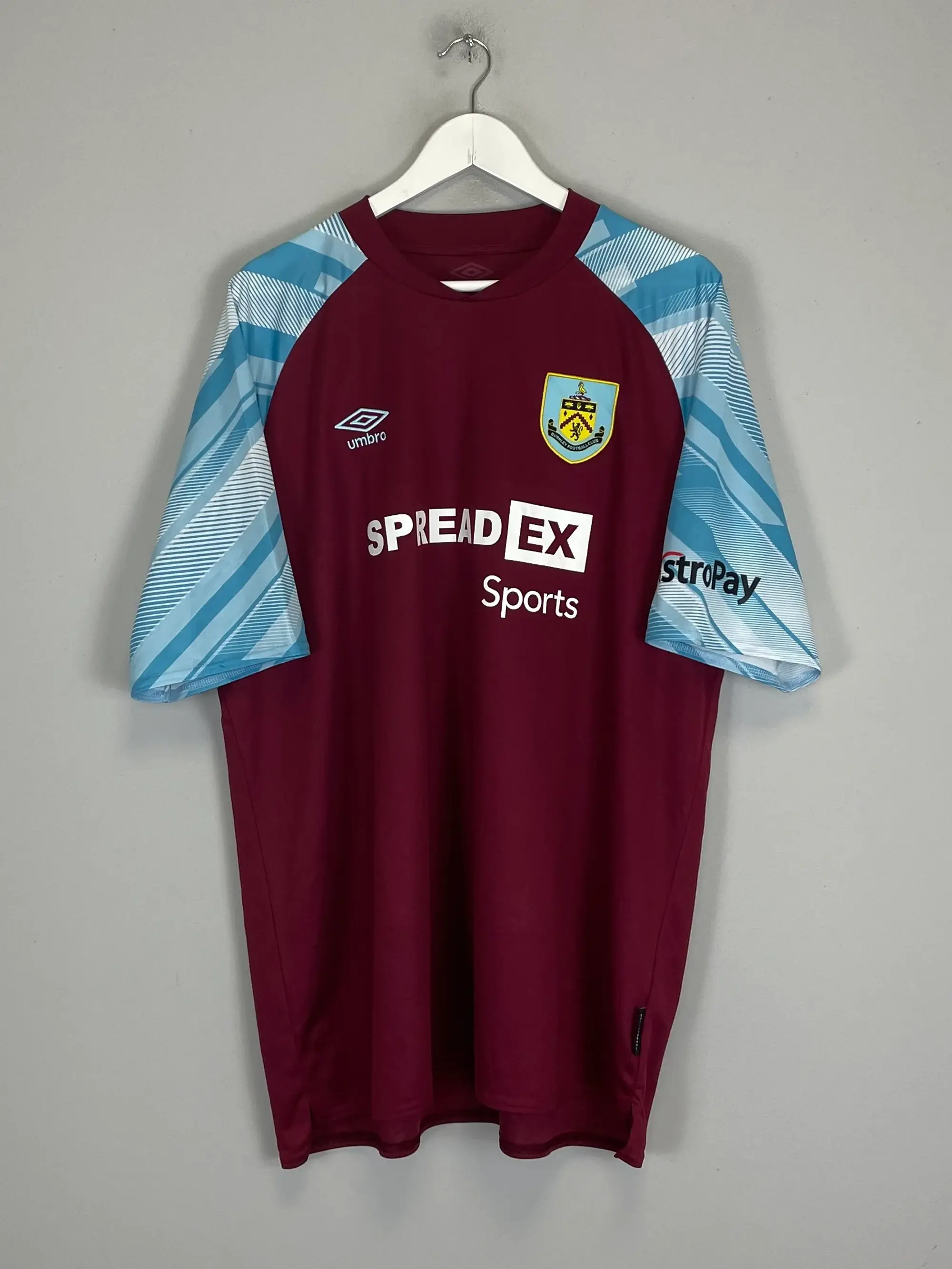 CULT KITS - 2021/22 BURNLEY HOME SHIRT (XXXL) UMBRO