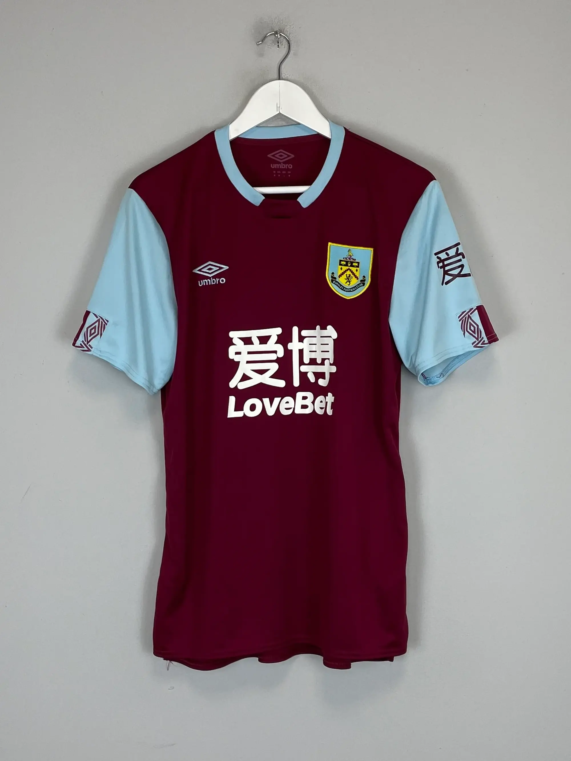 CULT KITS - 2019/20 BURNLEY HOME SHIRT (M) UMBRO