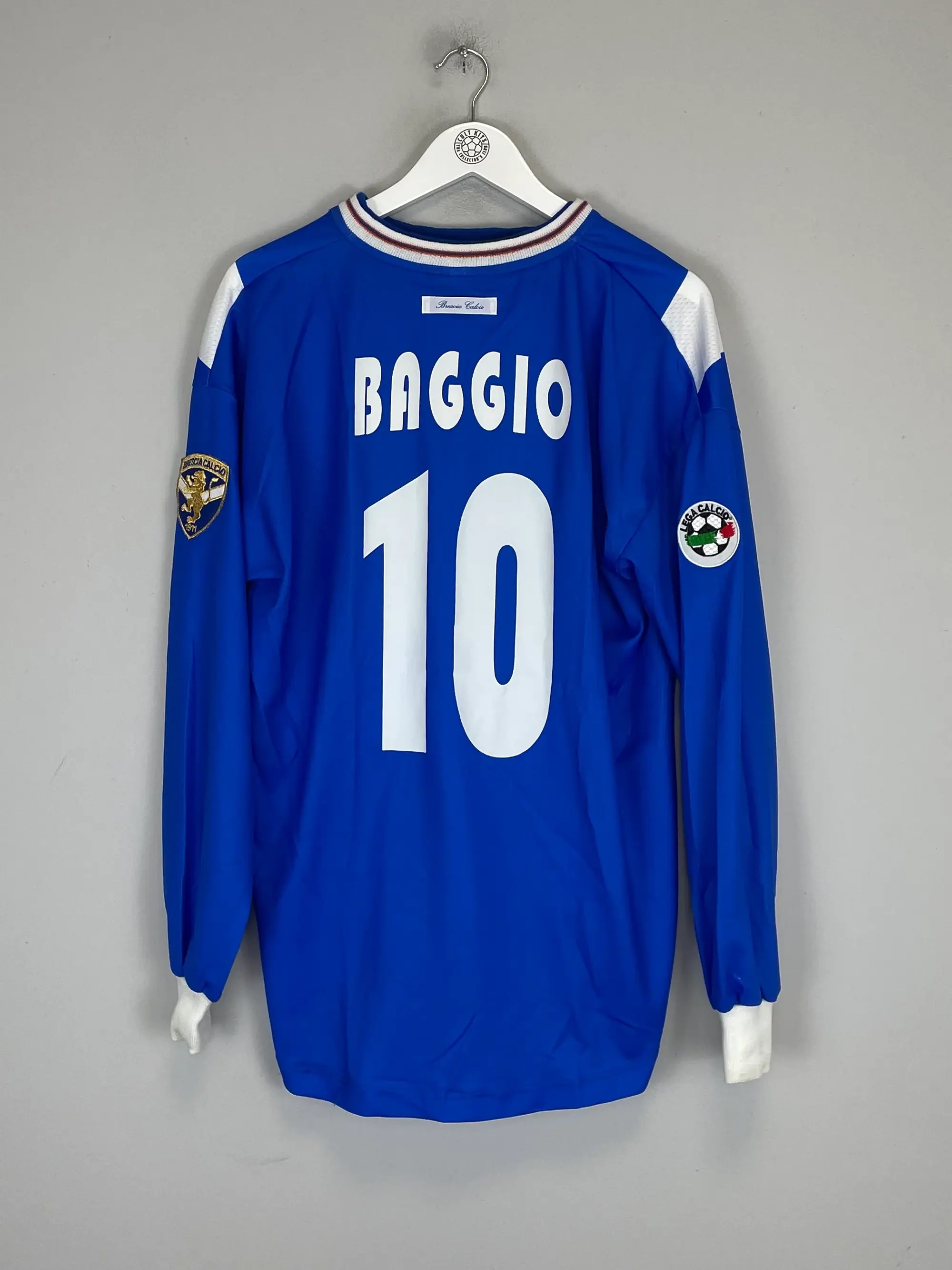 CULT KITS - 2001/02 BRESCIA BAGGIO #10 L/S HOME SHIRT (XL) GARMAN
